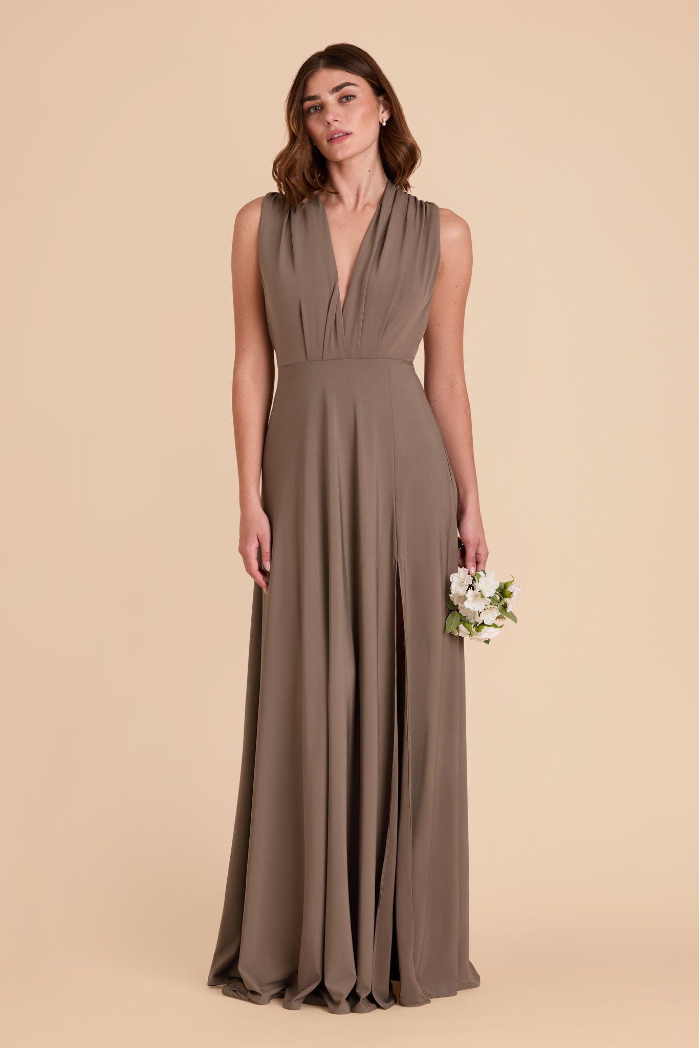 Mocha Willow Luxe Knit Dress by Birdy Grey