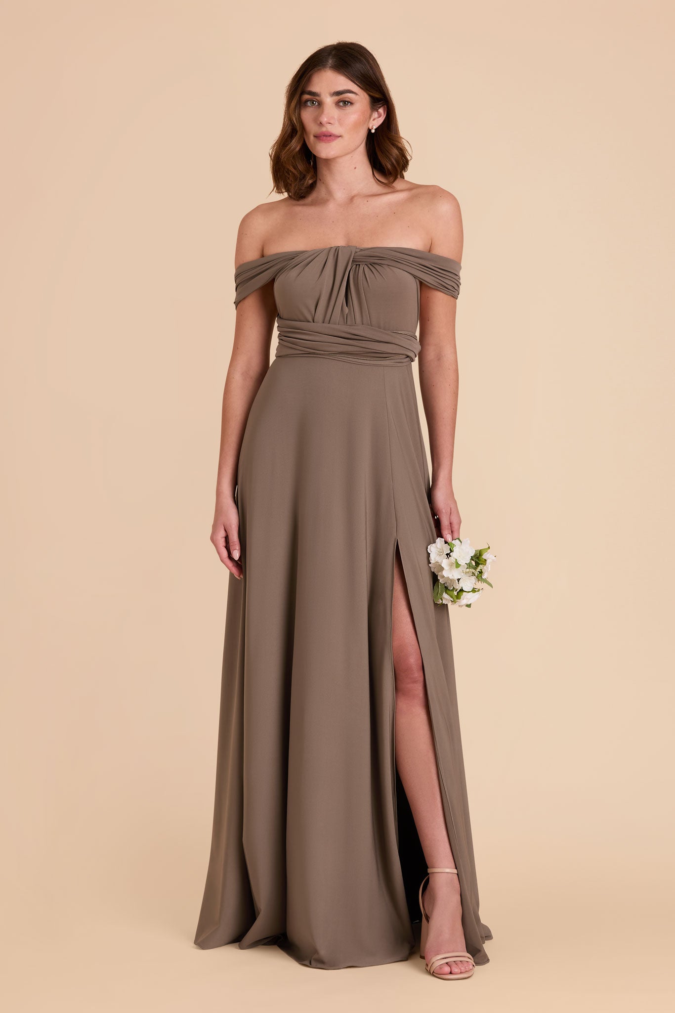 Mocha Willow Luxe Knit Dress by Birdy Grey