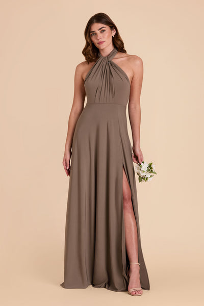 Mocha Willow Luxe Knit Dress by Birdy Grey