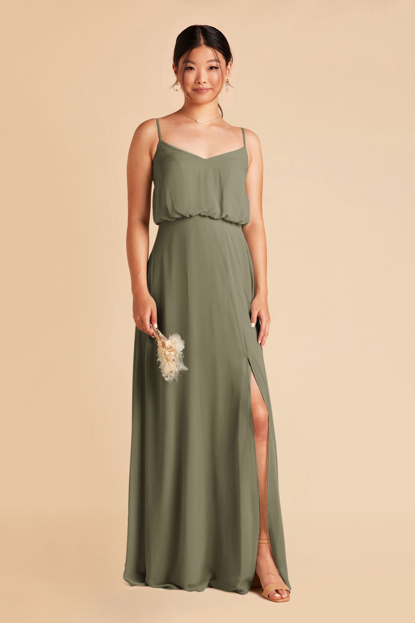 Moss Green Gwennie Dress by Birdy Grey