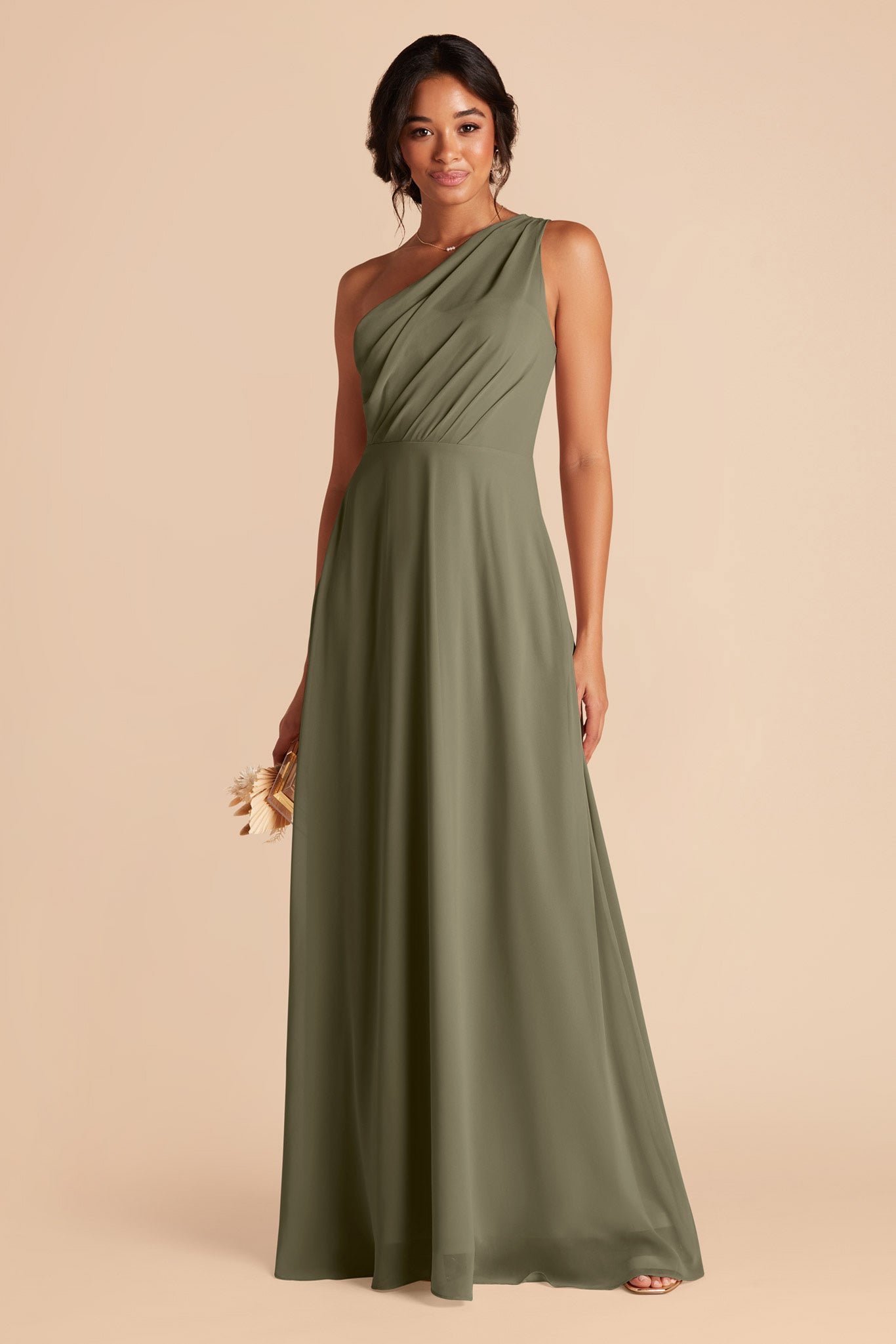 Moss Green Kira Dress by Birdy Grey