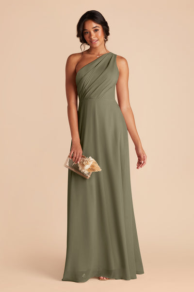 Moss Green Kira Dress by Birdy Grey