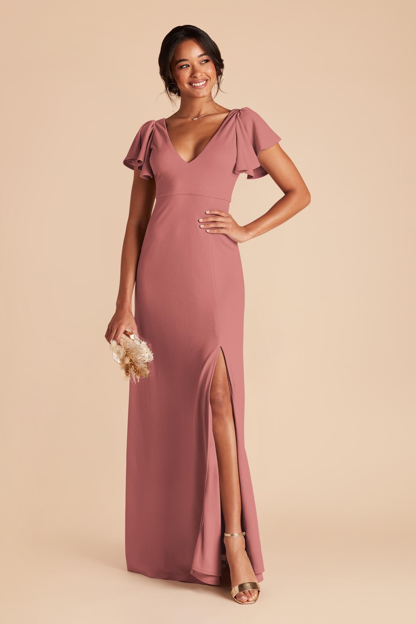 Mulberry Hannah Crepe Dress by Birdy Grey