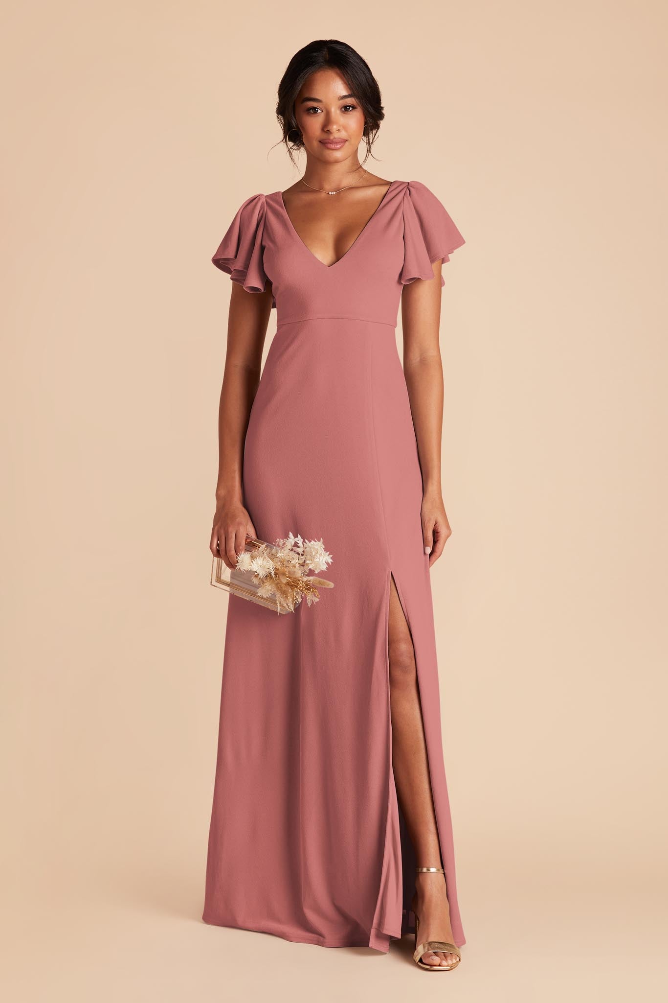 Mulberry Hannah Crepe Dress by Birdy Grey