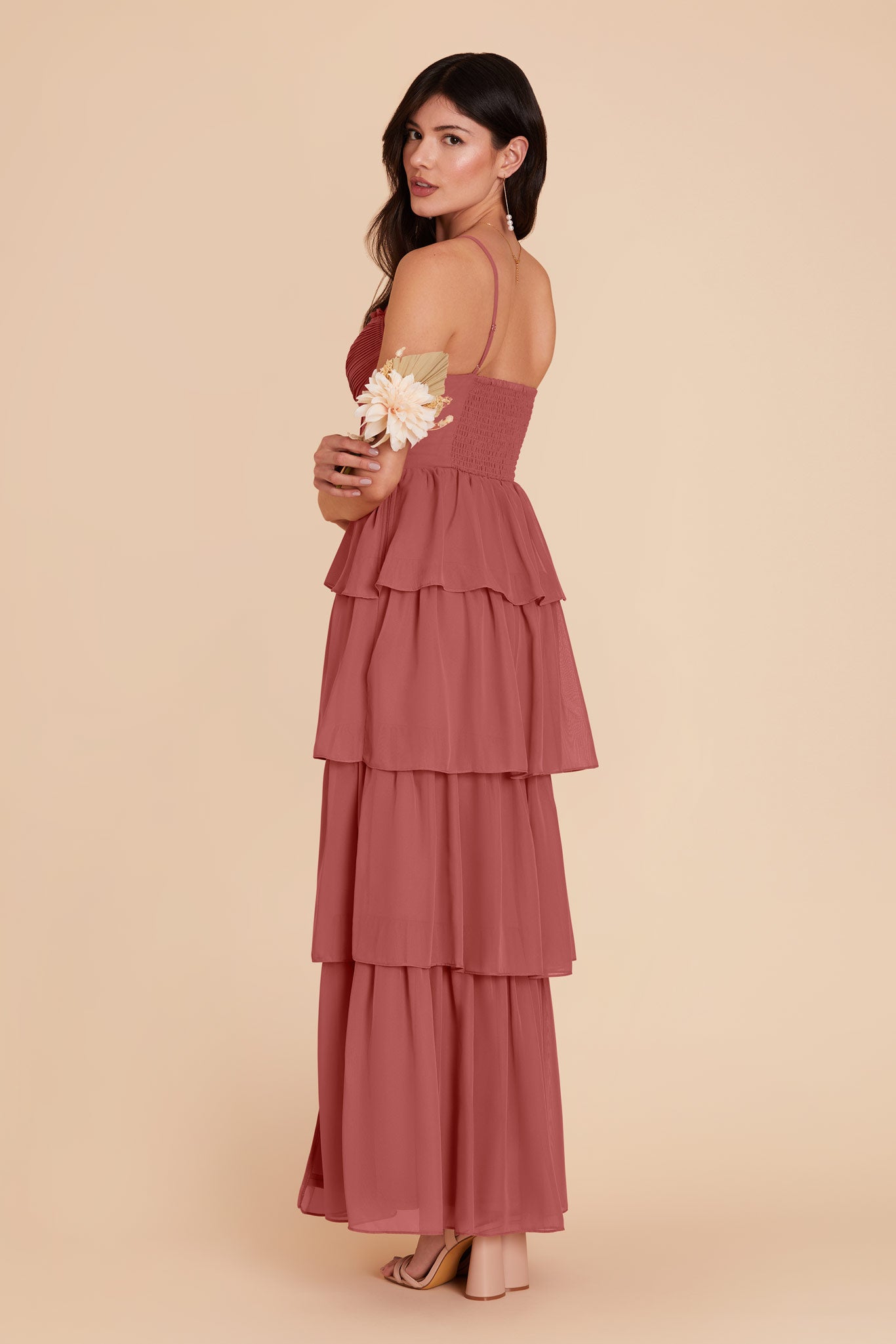 Mulberry Lola Chiffon Dress by Birdy Grey