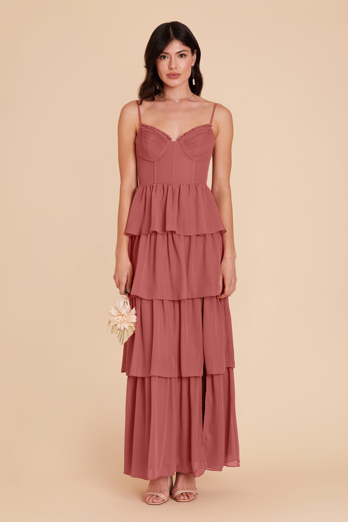 Mulberry Lola Chiffon Dress by Birdy Grey