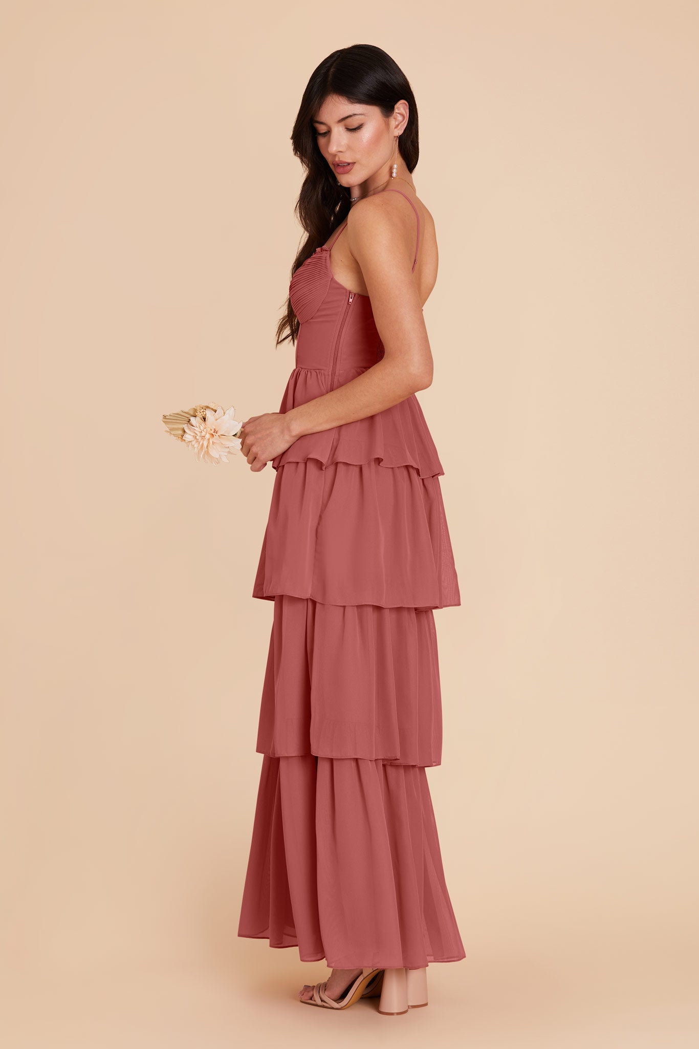 Mulberry Lola Chiffon Dress by Birdy Grey