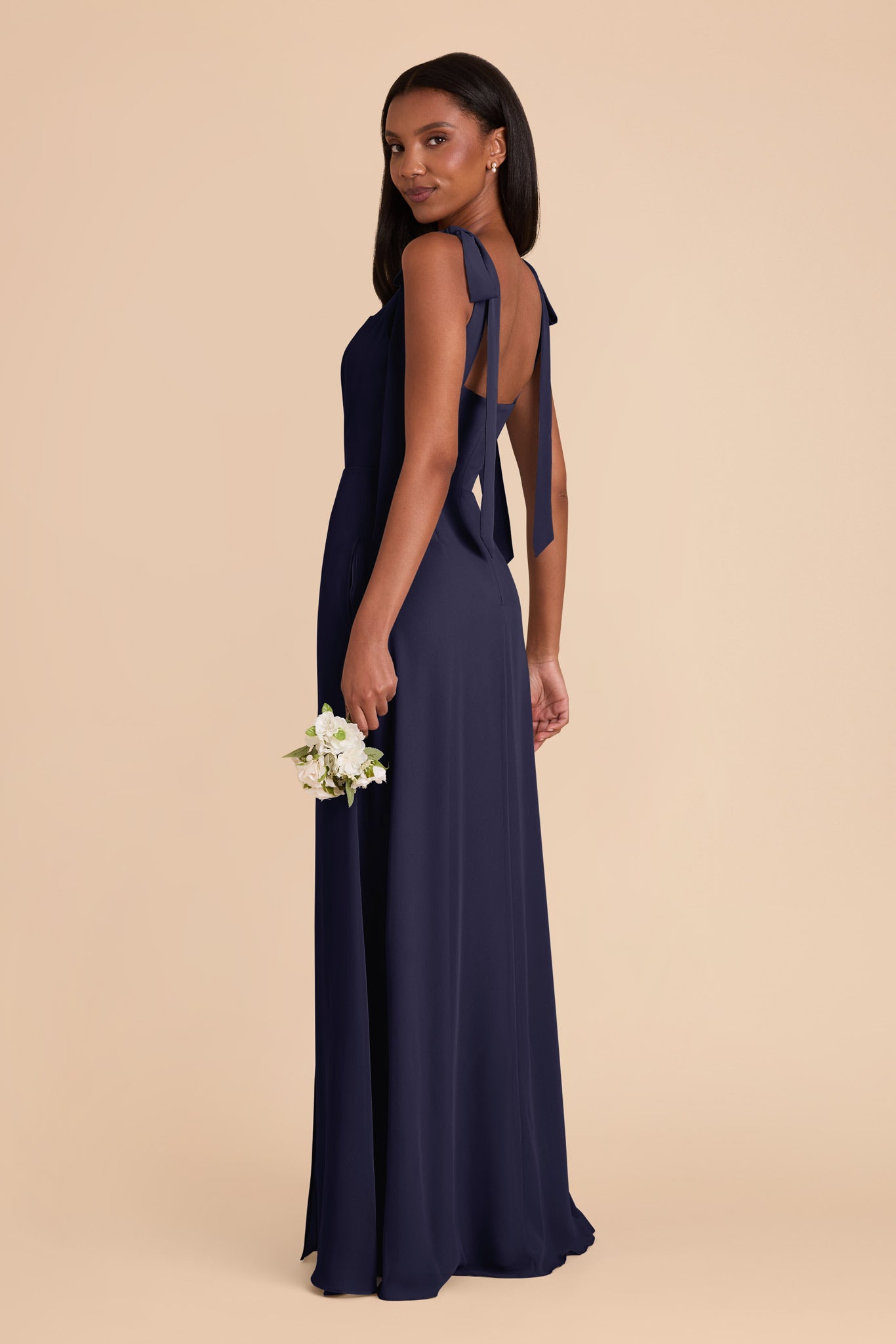 Navy Alex Convertible Chiffon Dress by Birdy Grey