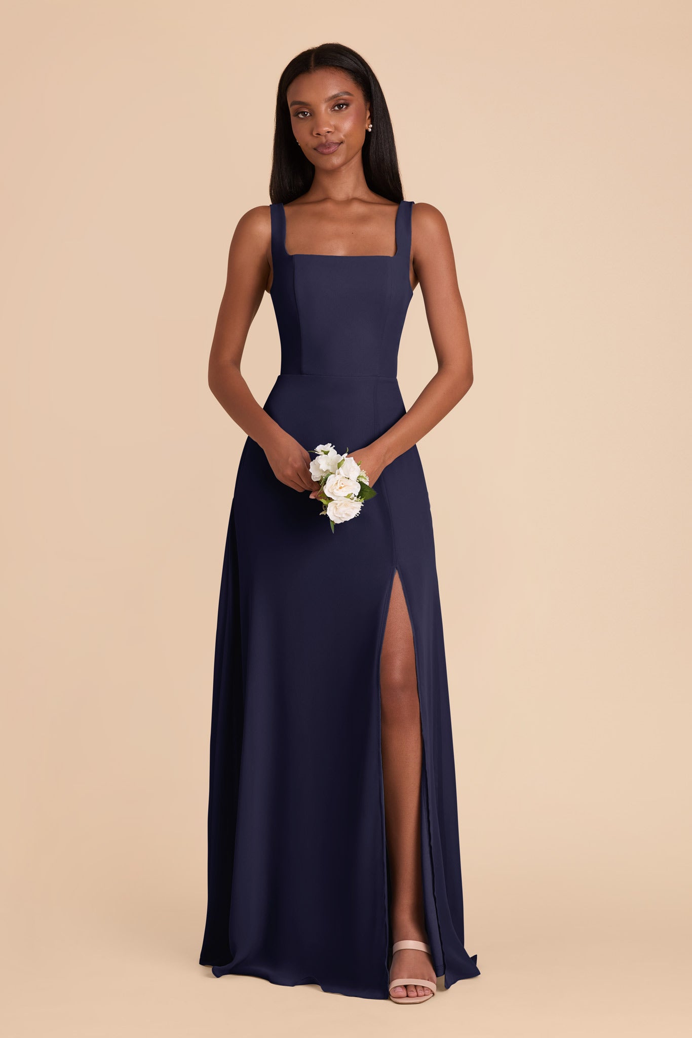 Navy Alex Convertible Chiffon Dress by Birdy Grey