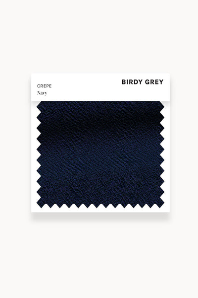 Navy Crepe Swatch by Birdy Grey