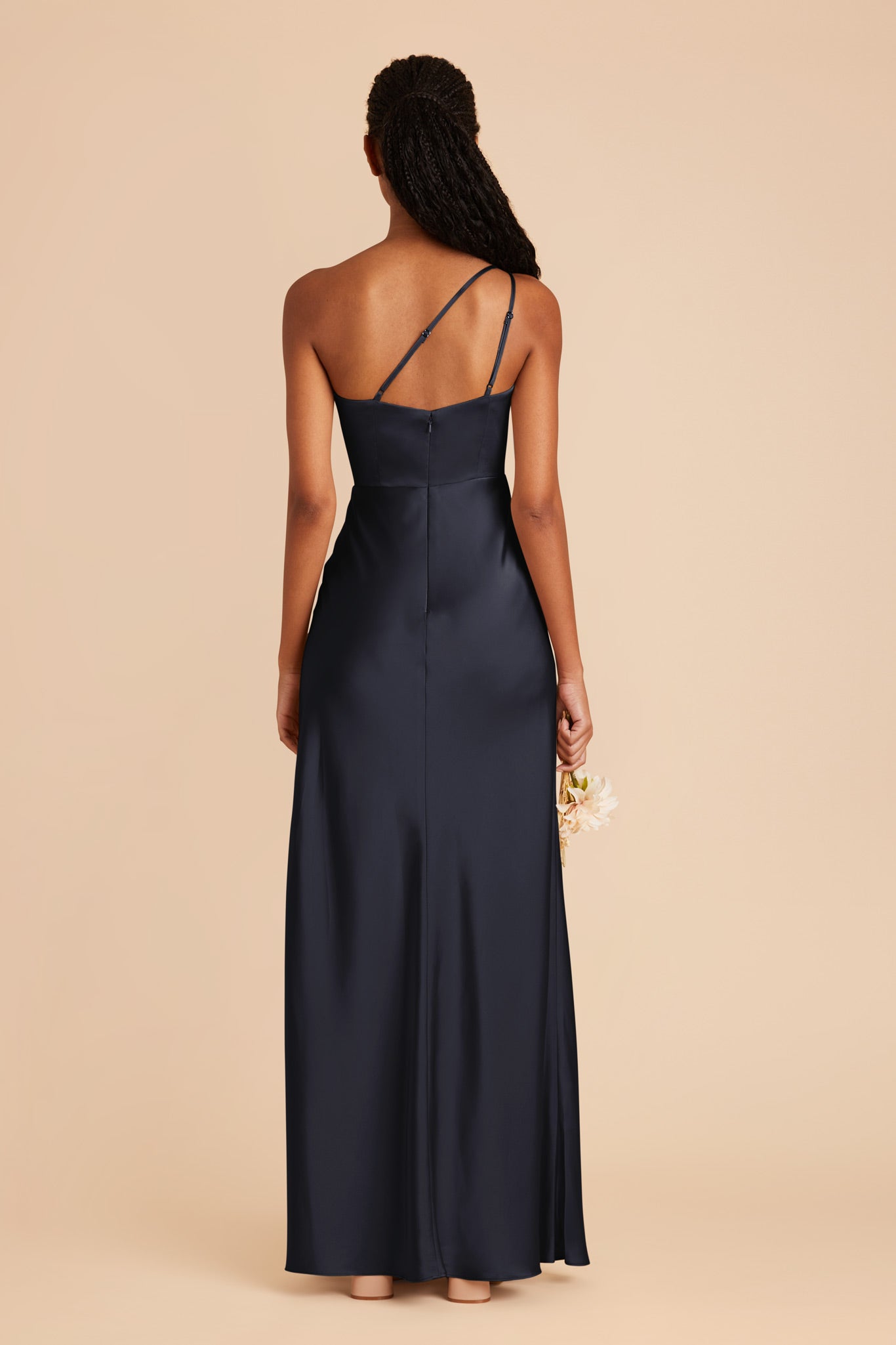 Navy Kensie Matte Satin Dress by Birdy Grey