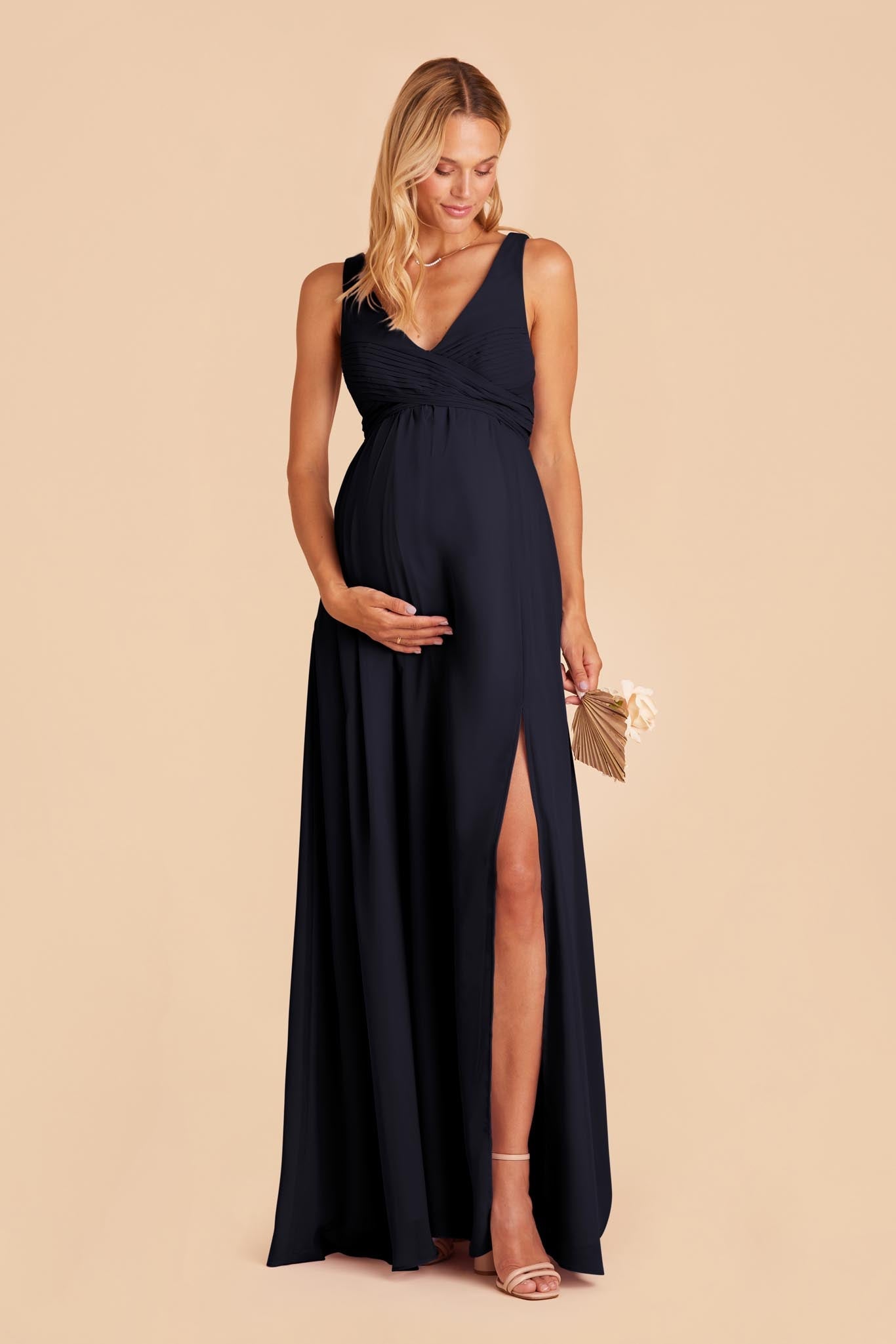 Navy Laurie Empire Dress by Birdy Grey