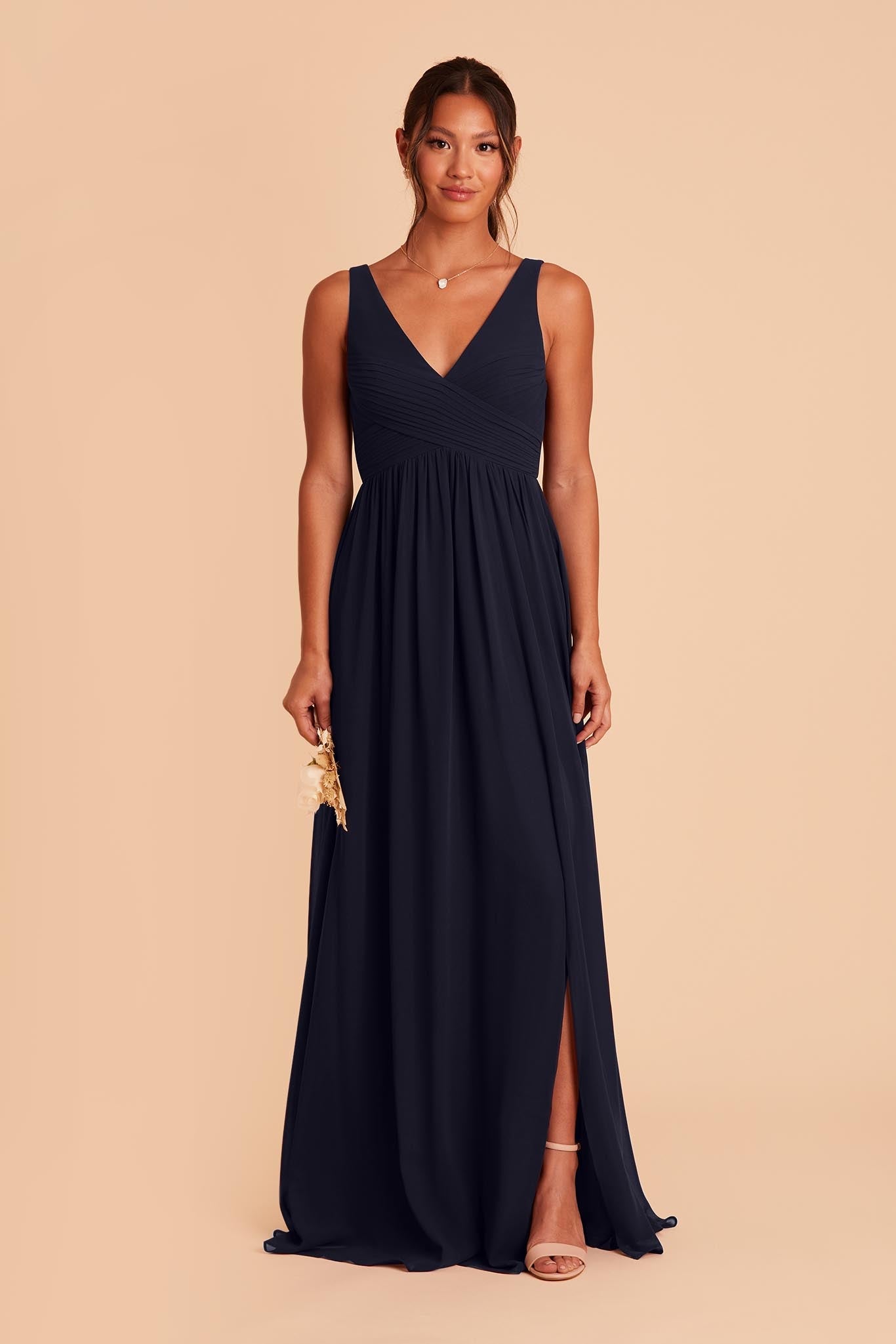 Navy Laurie Empire Dress by Birdy Grey