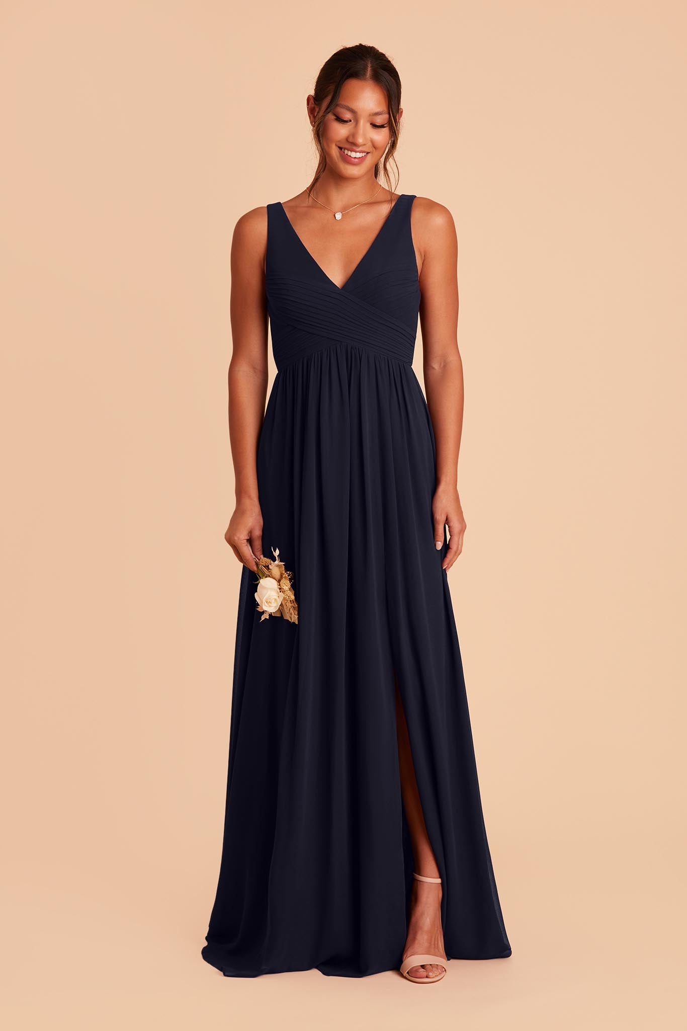 Navy Laurie Empire Dress by Birdy Grey