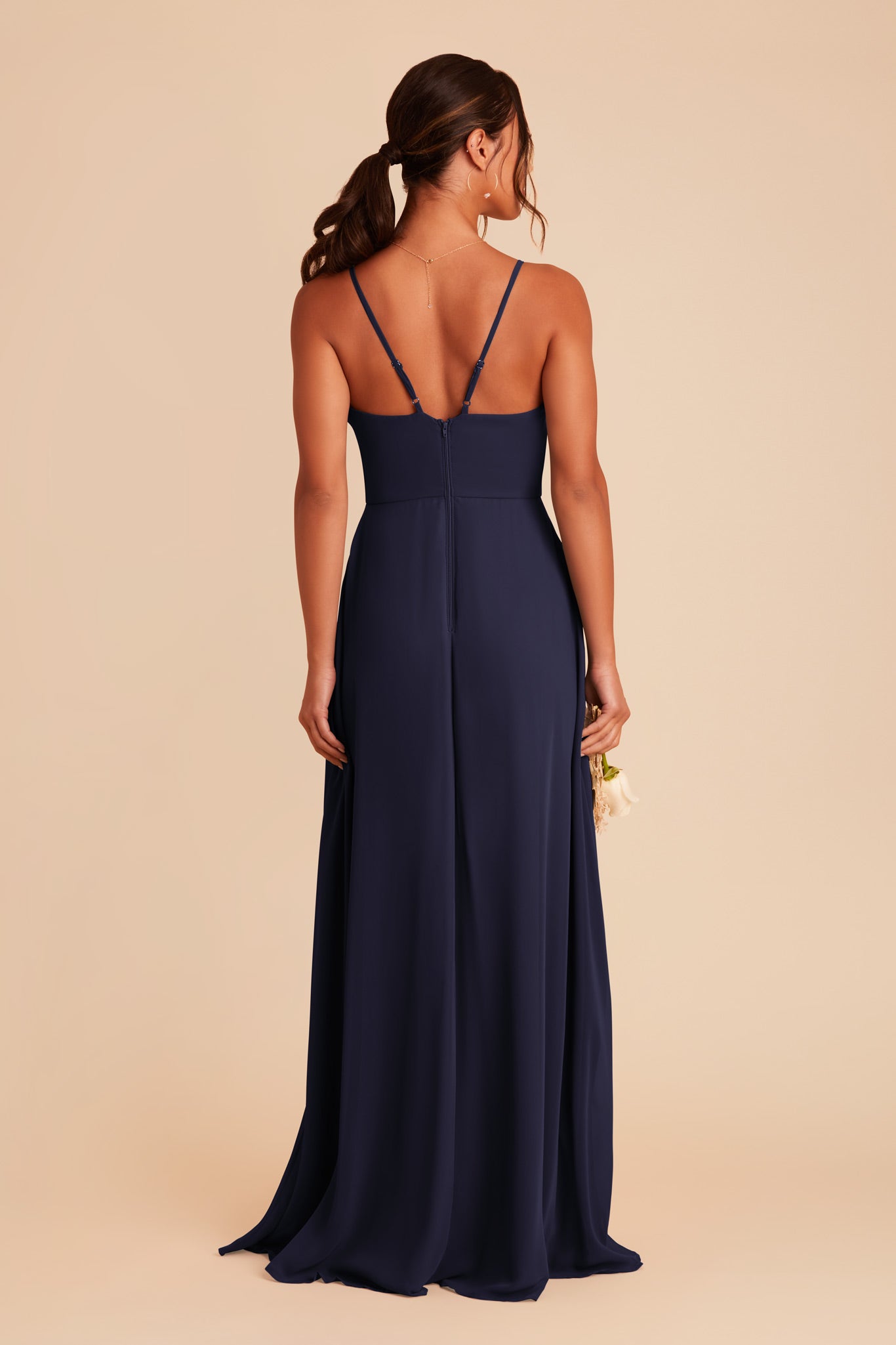 Navy Theresa Chiffon Dress by Birdy Grey