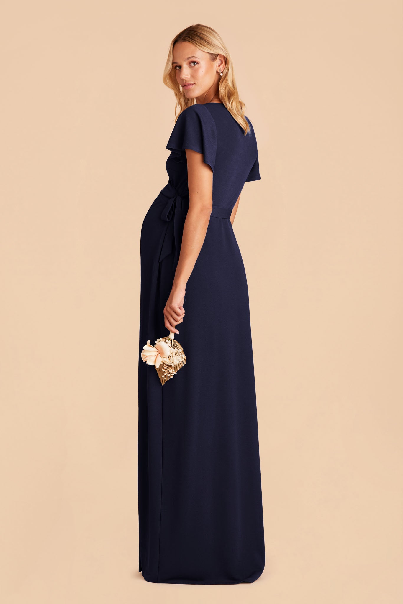 Blue Maternity Bridesmaid Dress