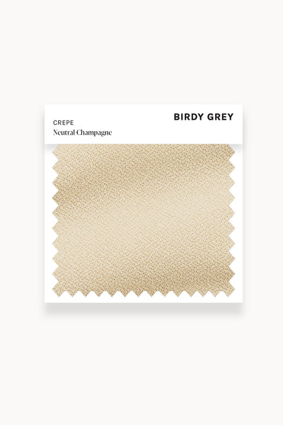 Neutral Champagne Crepe Swatch by Birdy Grey