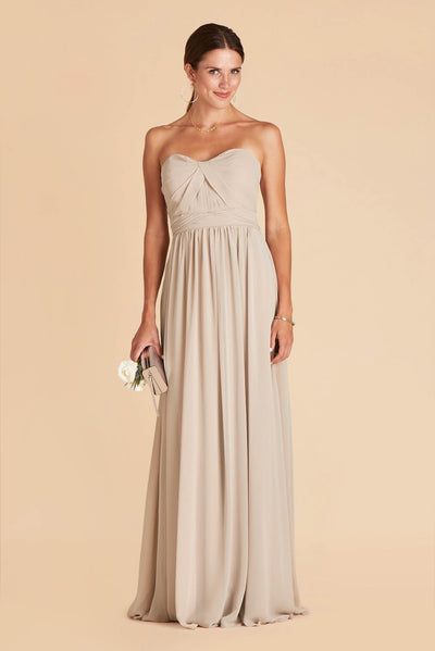 Grace convertible bridesmaid dress in Neutral Champagne Chiffon 