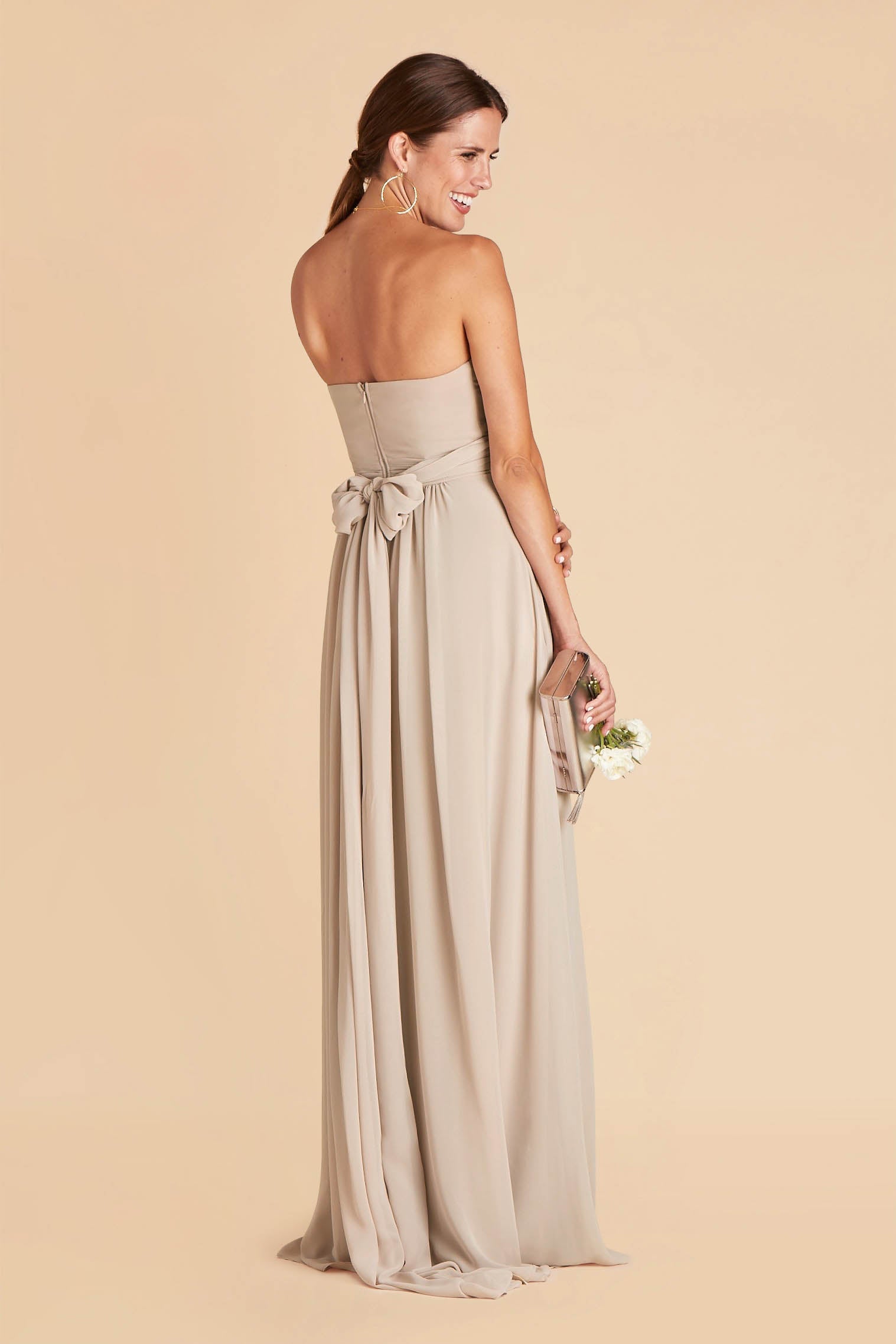 Grace convertible bridesmaid dress in Neutral Champagne Chiffon 