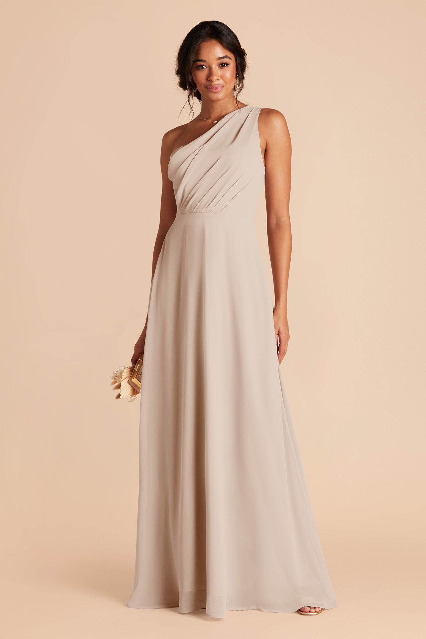 Neutral Champagne Kira Dress by Birdy Grey