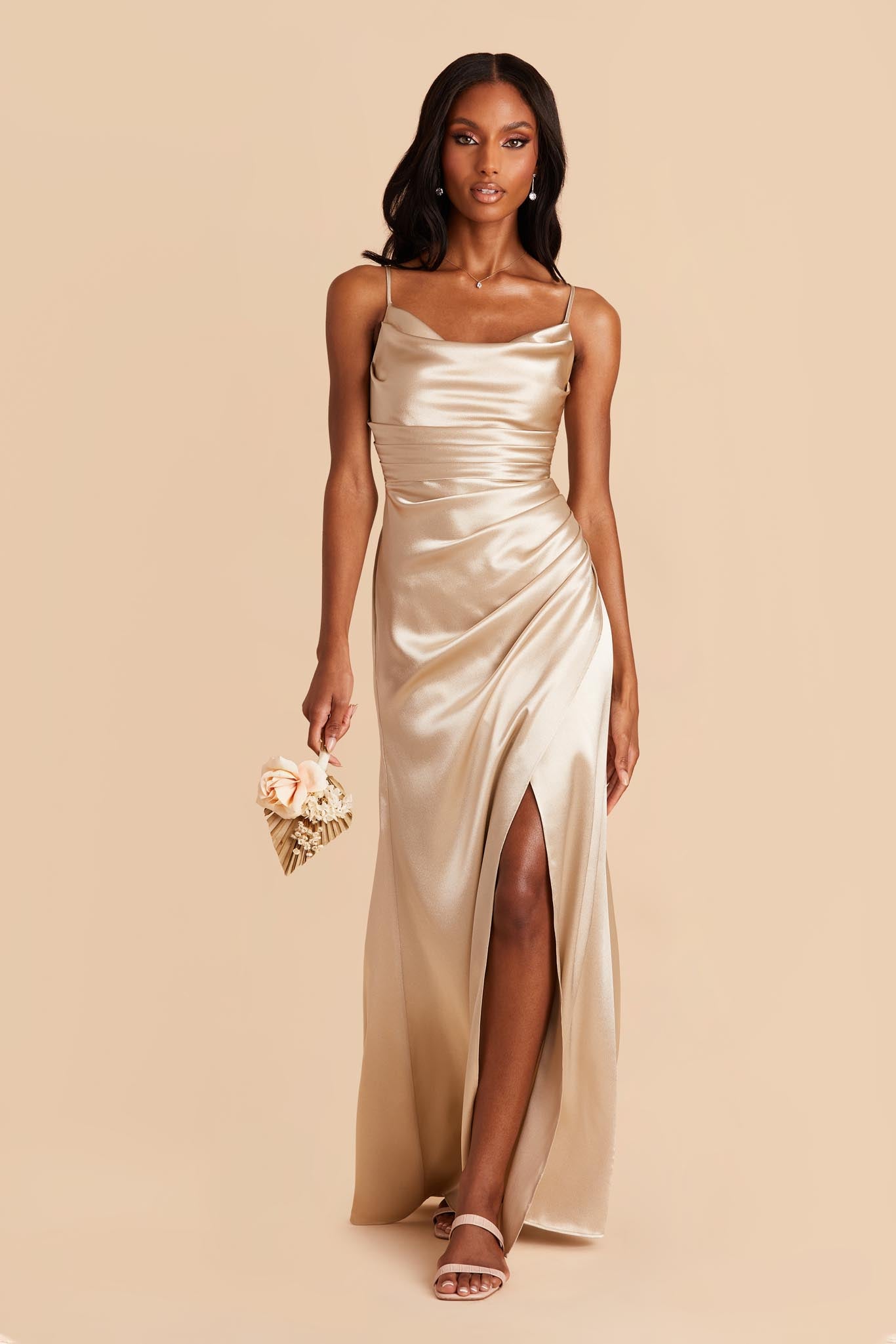 Amazon.com: ZZSRJ Sequin Bridesmaid Dress Sleeveless Long Split Formal  Evening Dress Wedding (Color : Champagne Color, US Size : 14) : Clothing,  Shoes & Jewelry