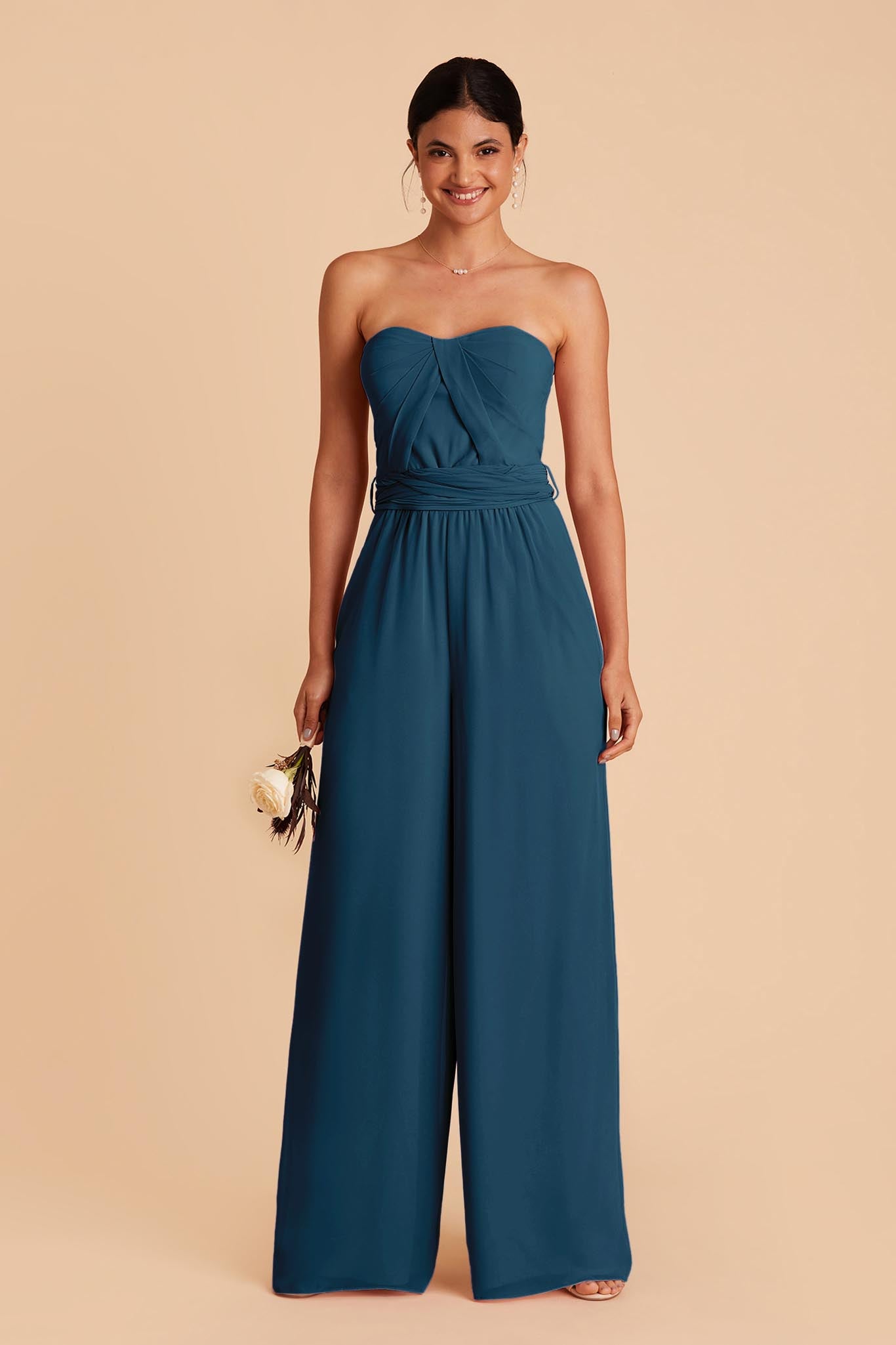 Navy blue wedding store jumpsuit