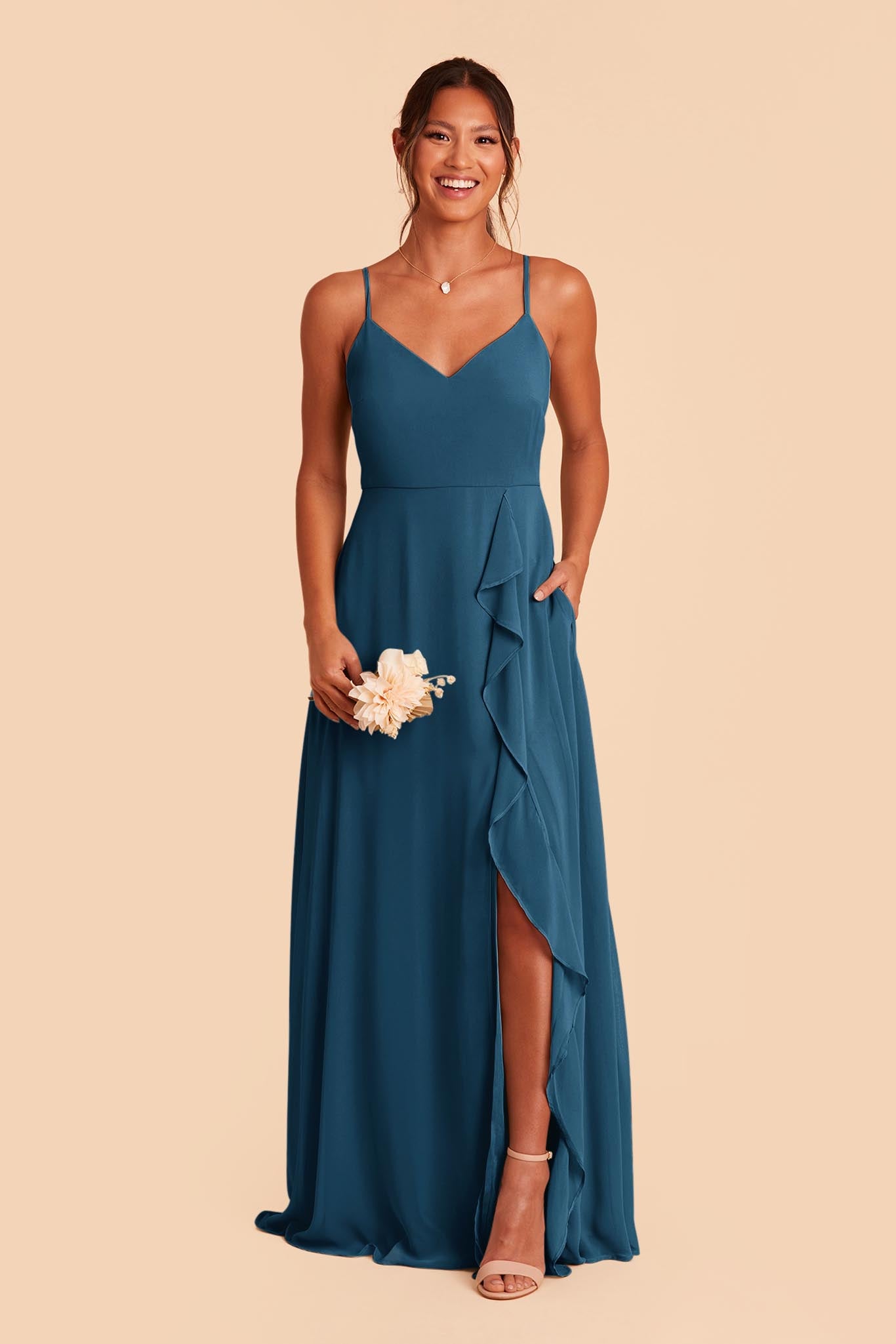 Sea blue shop bridesmaid dresses