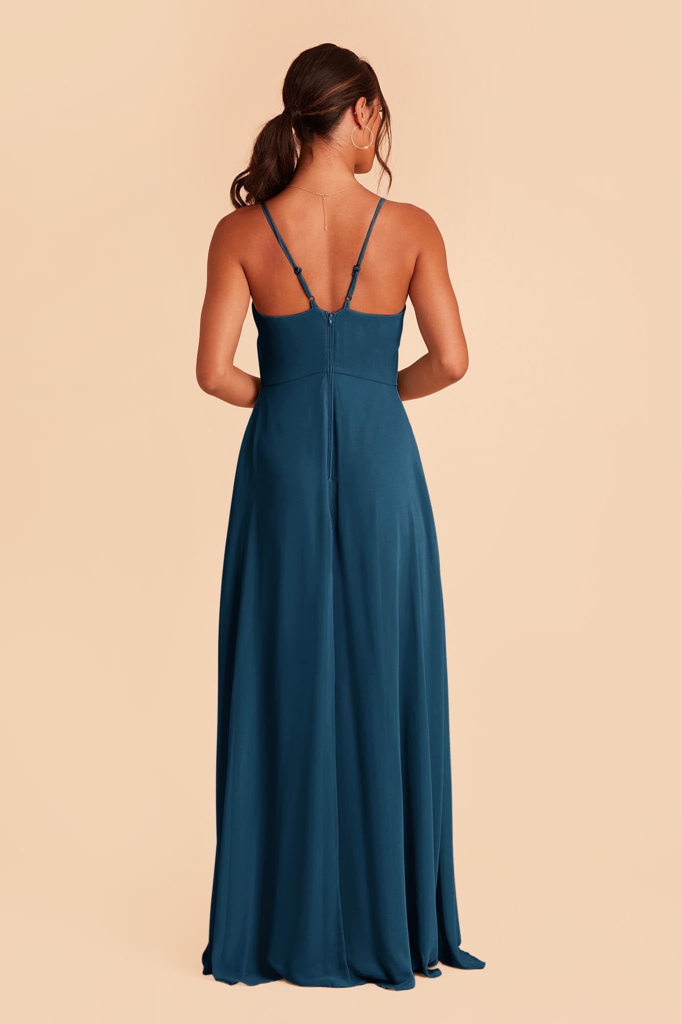 Sea blue hotsell bridesmaid dresses