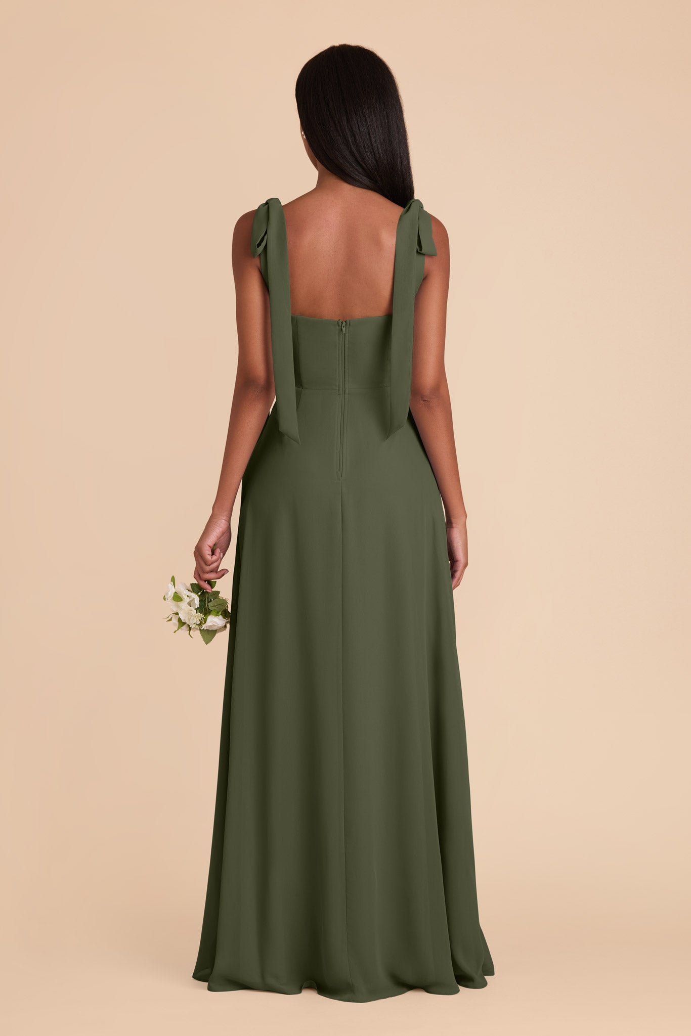 Olive Alex Convertible Chiffon Dress by Birdy Grey