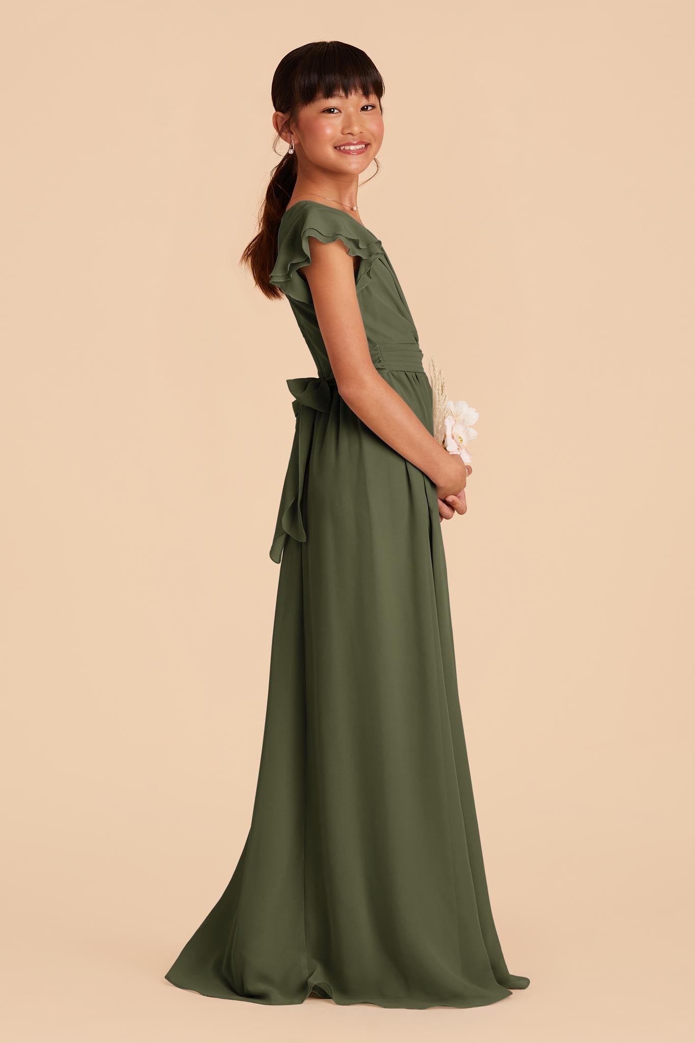 Green junior bridesmaid dresses best sale