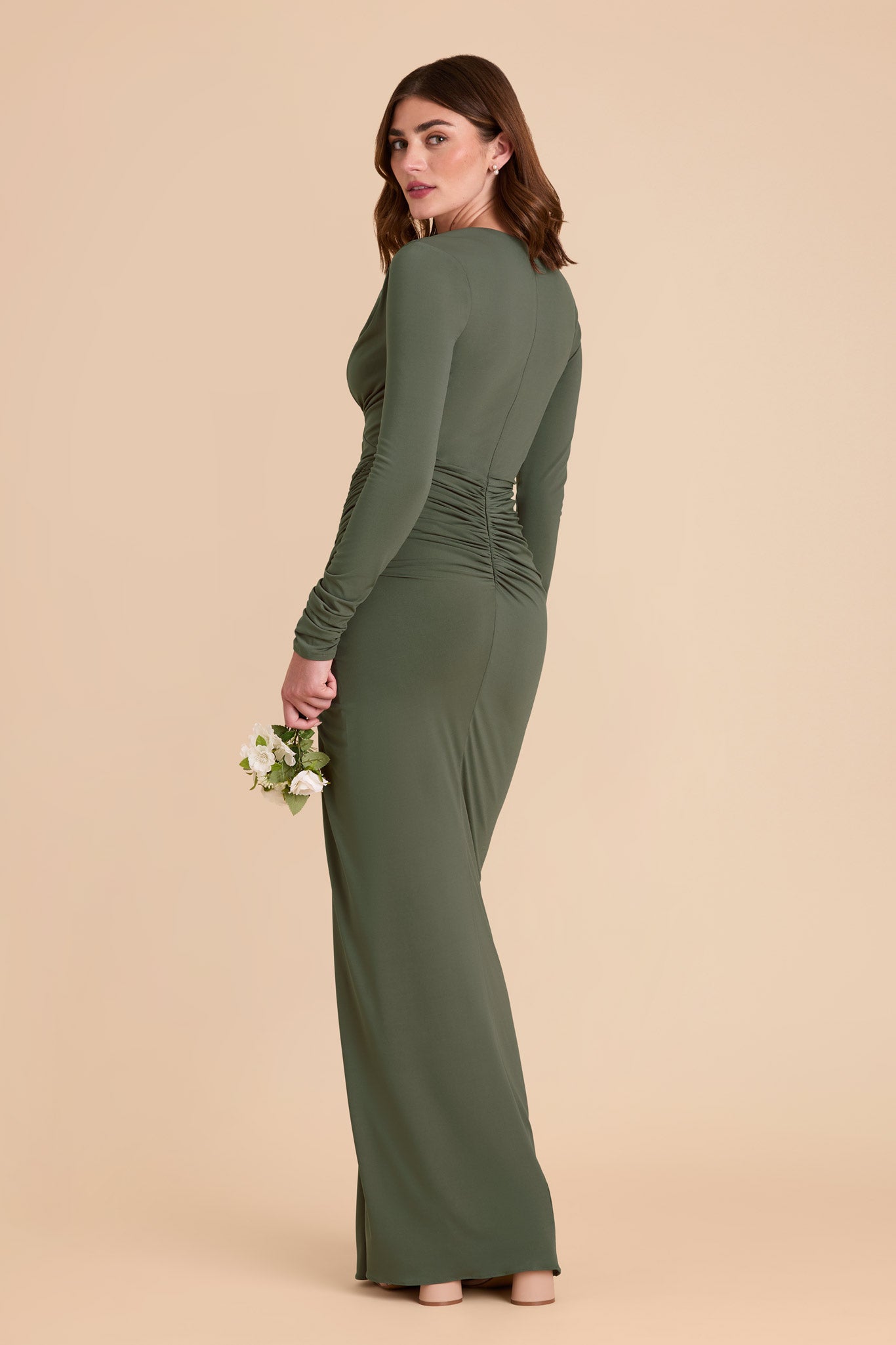 Olive Emmy Luxe Knit Dress by Birdy Grey