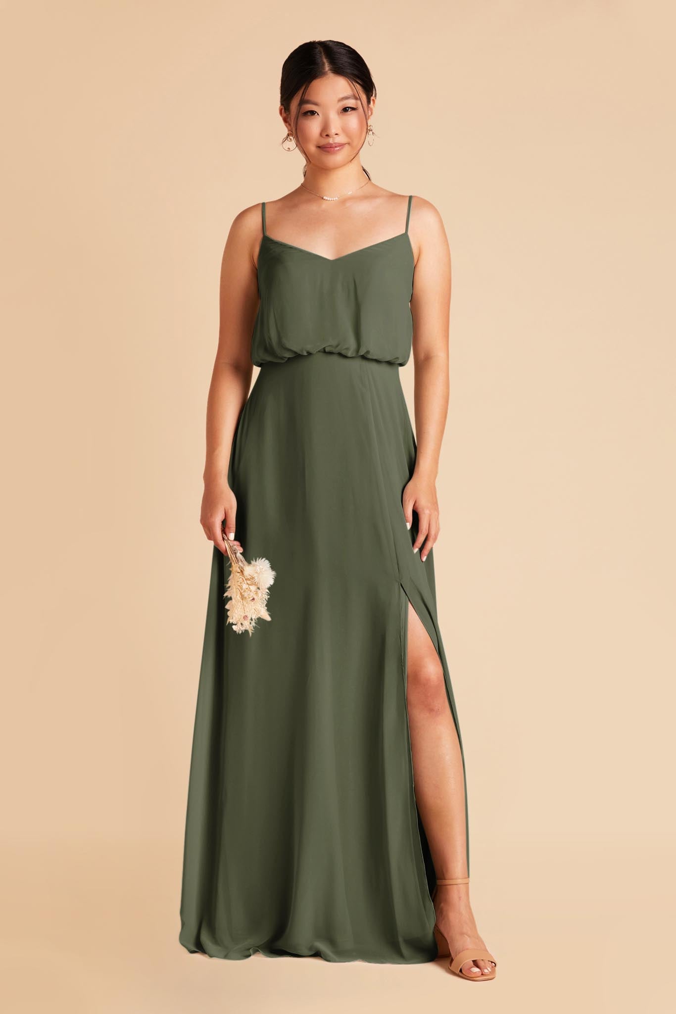 light olive green bridesmaid dresses