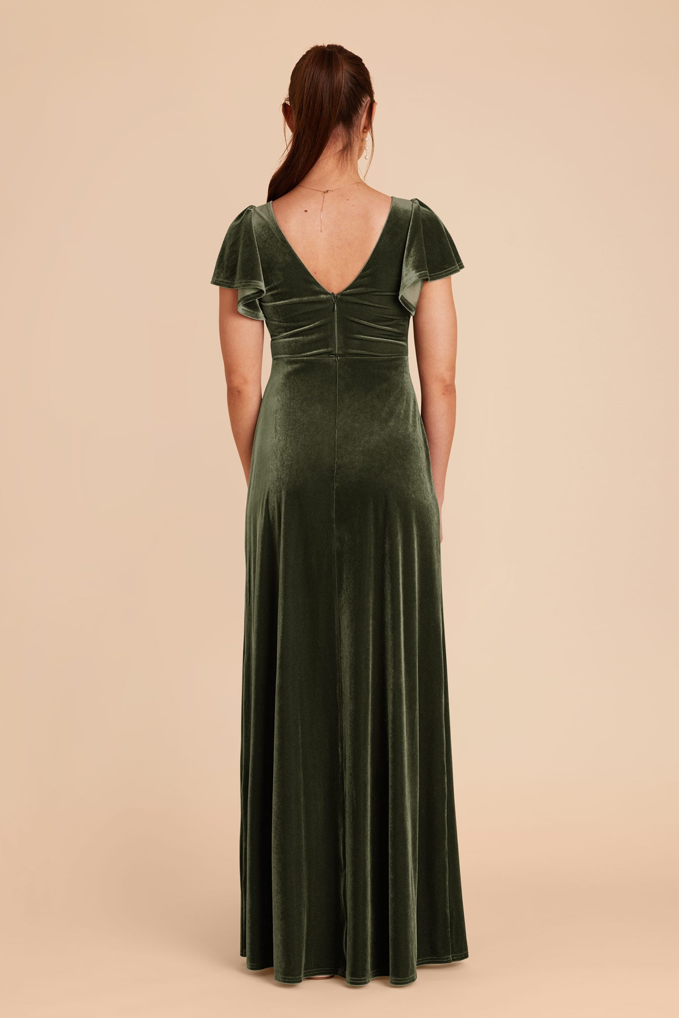 Olive Hannah Velvet Dress by Birdy Grey