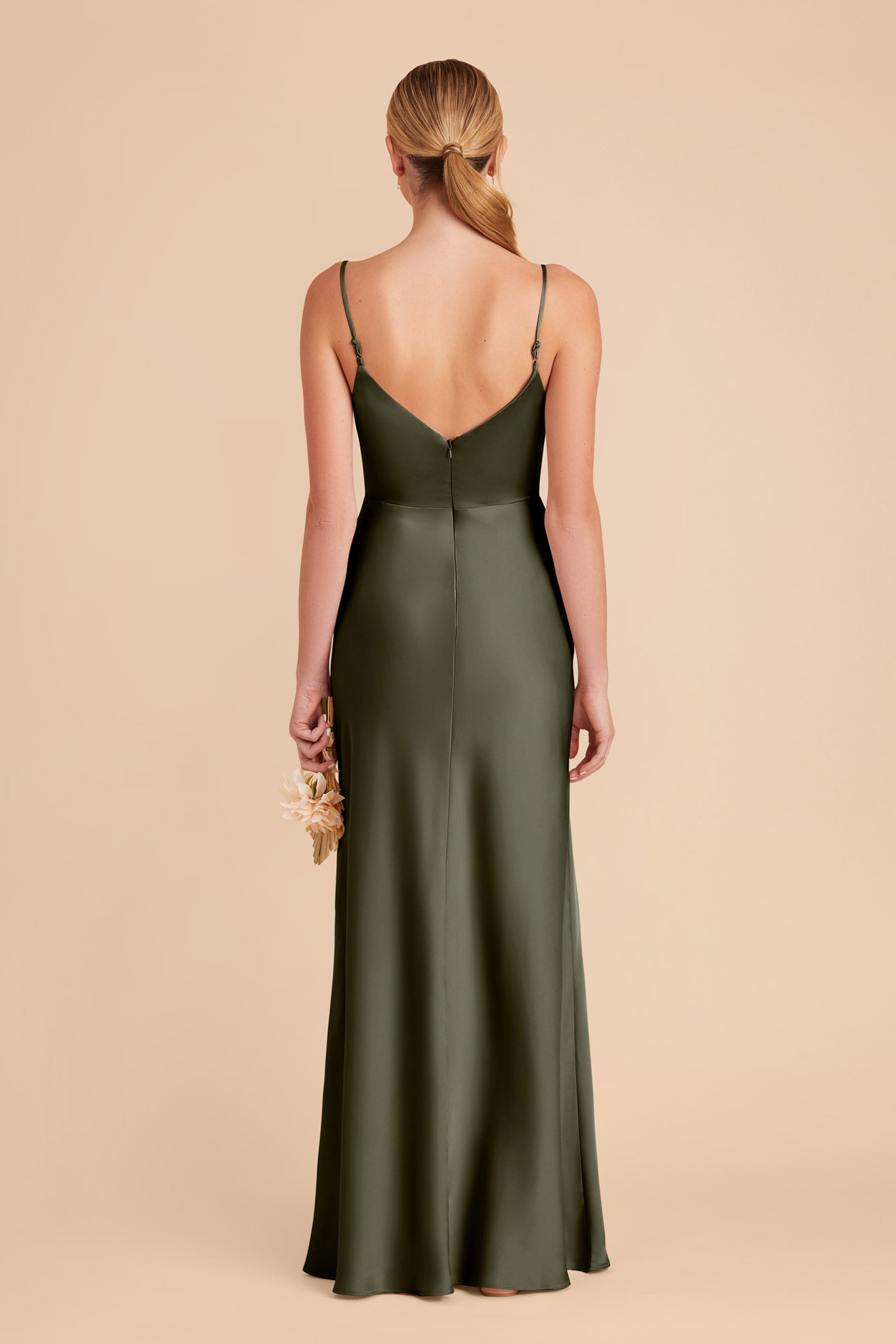 Olive Jay Matte Satin Dress by Birdy Grey