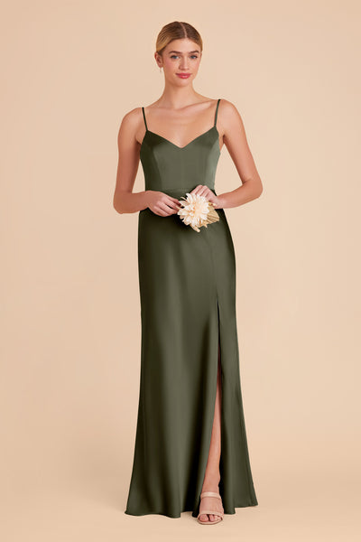 Olive Jay Matte Satin Dress by Birdy Grey