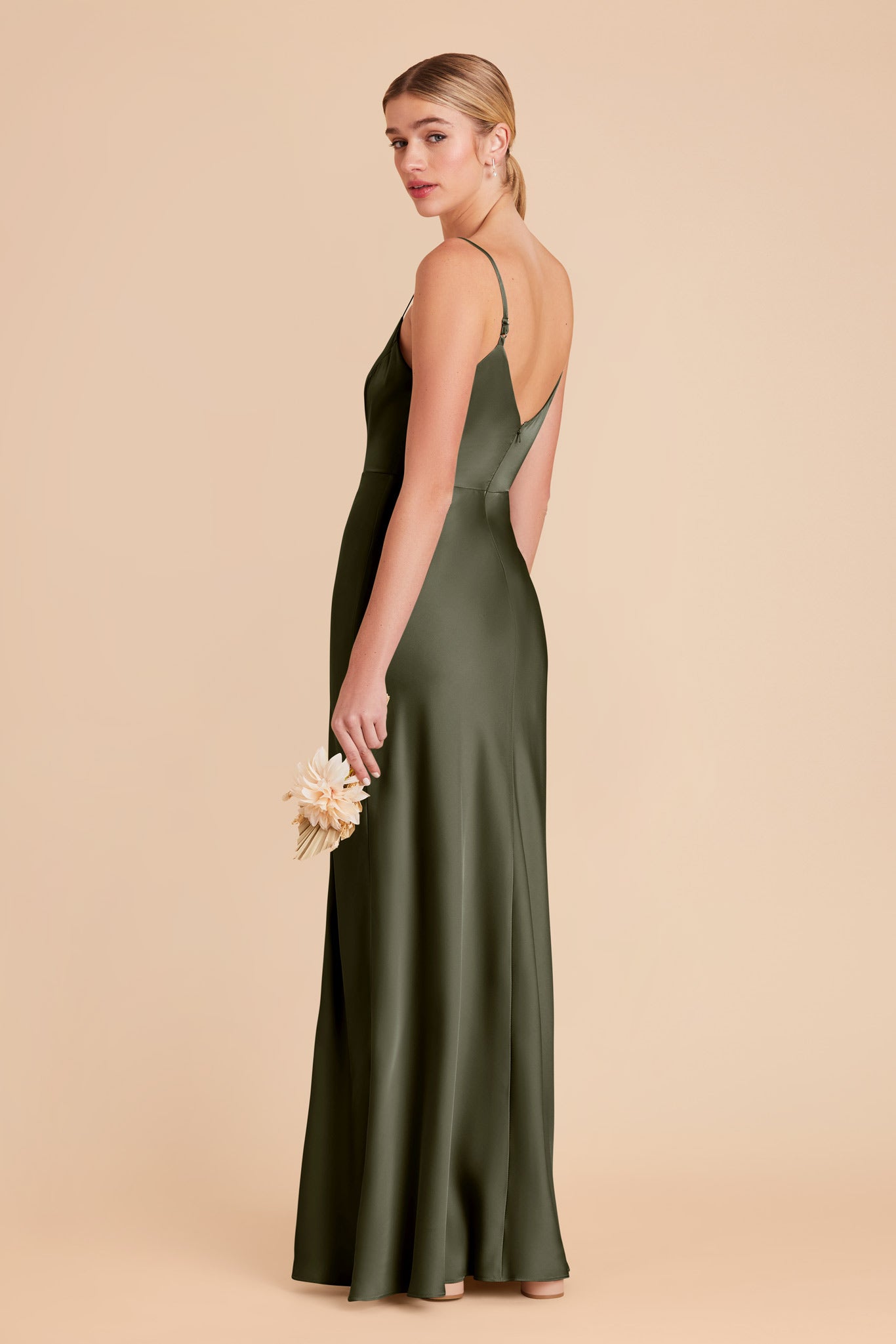 Olive Jay Matte Satin Dress by Birdy Grey