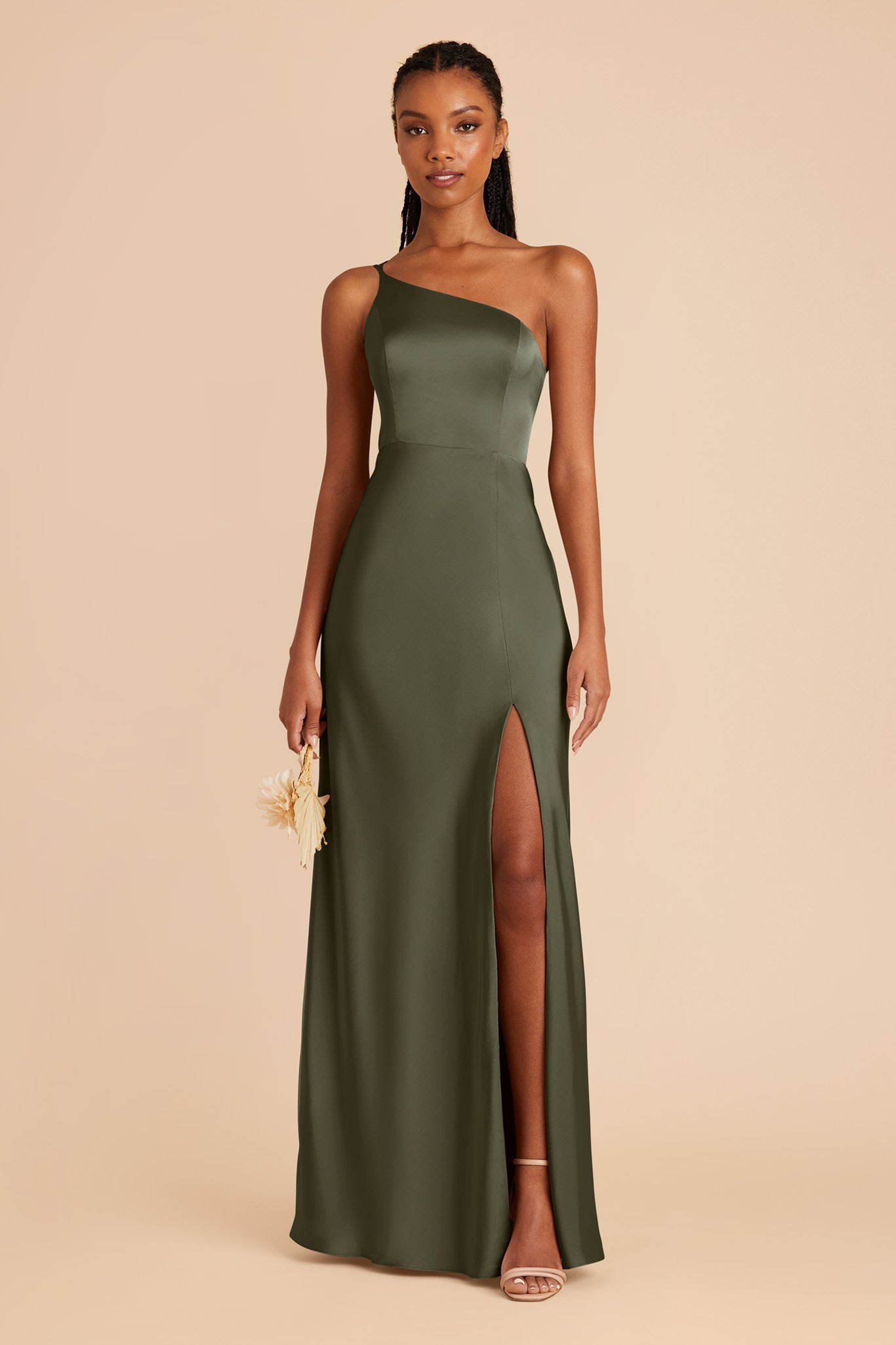 Olive Kensie Matte Satin Dress by Birdy Grey