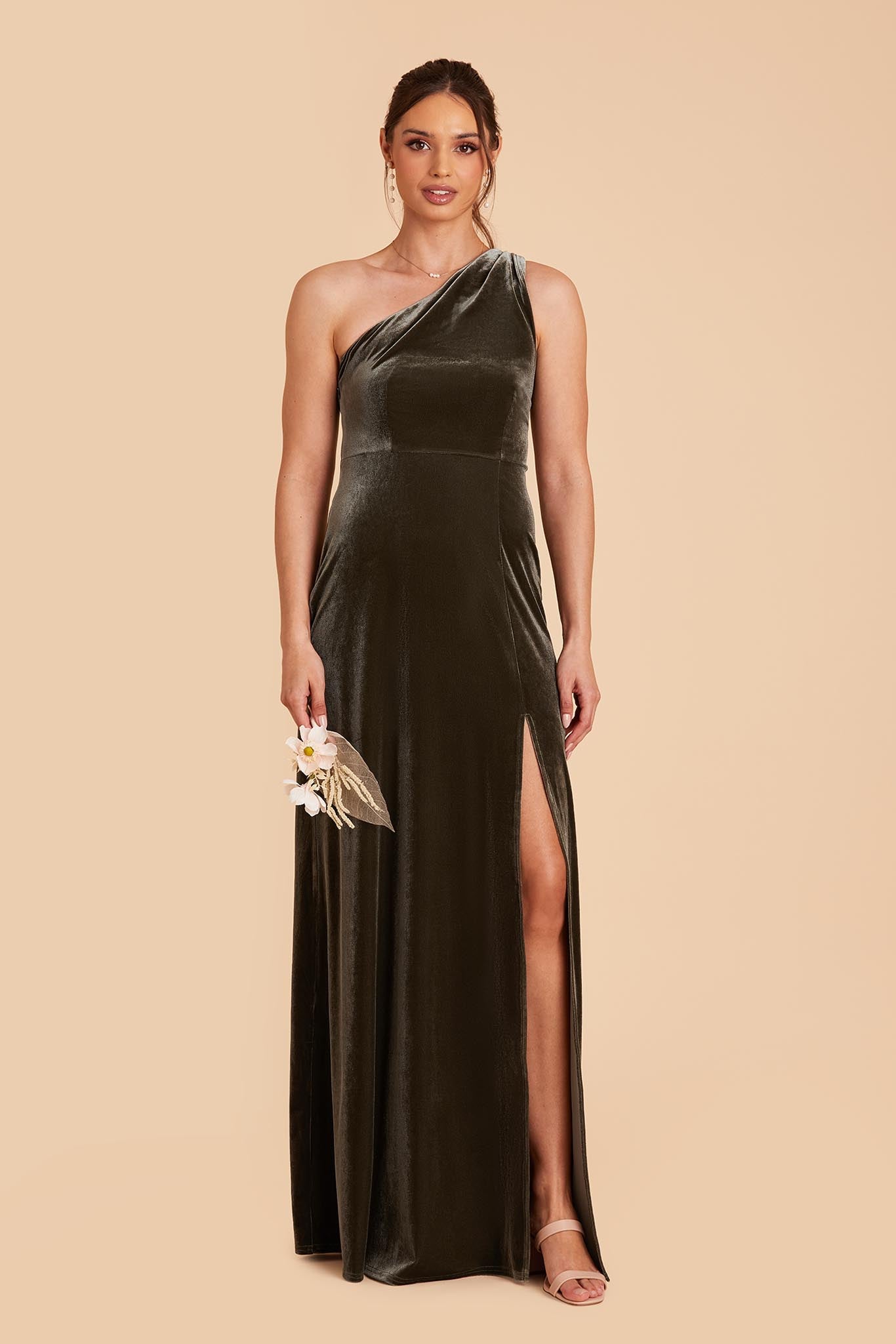 Leather bridesmaid clearance dress