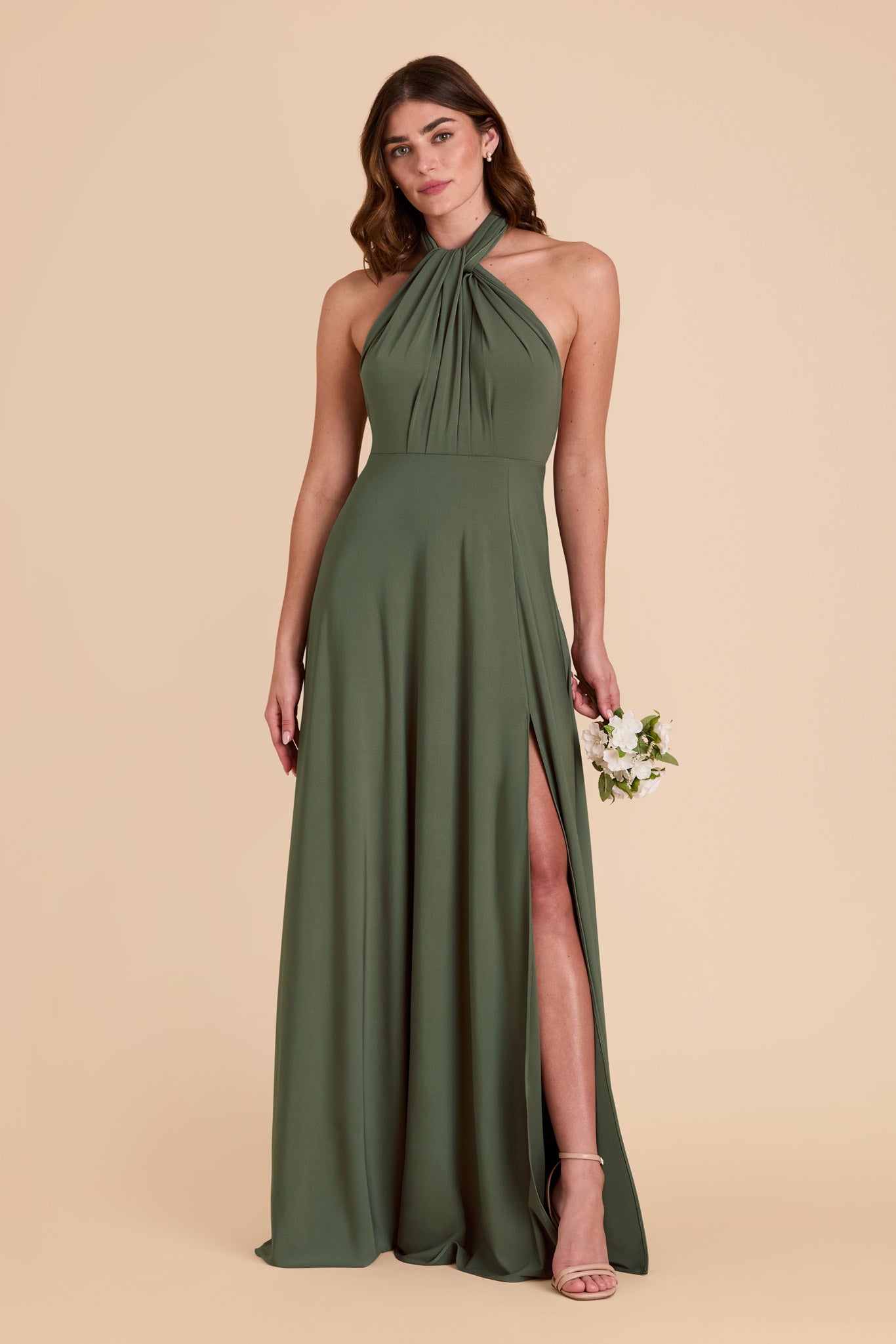 Olive Willow Convertible Luxe Knit Dress by Birdy Grey