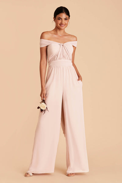 Gigi Pale Blush Convertible Jumpsuit