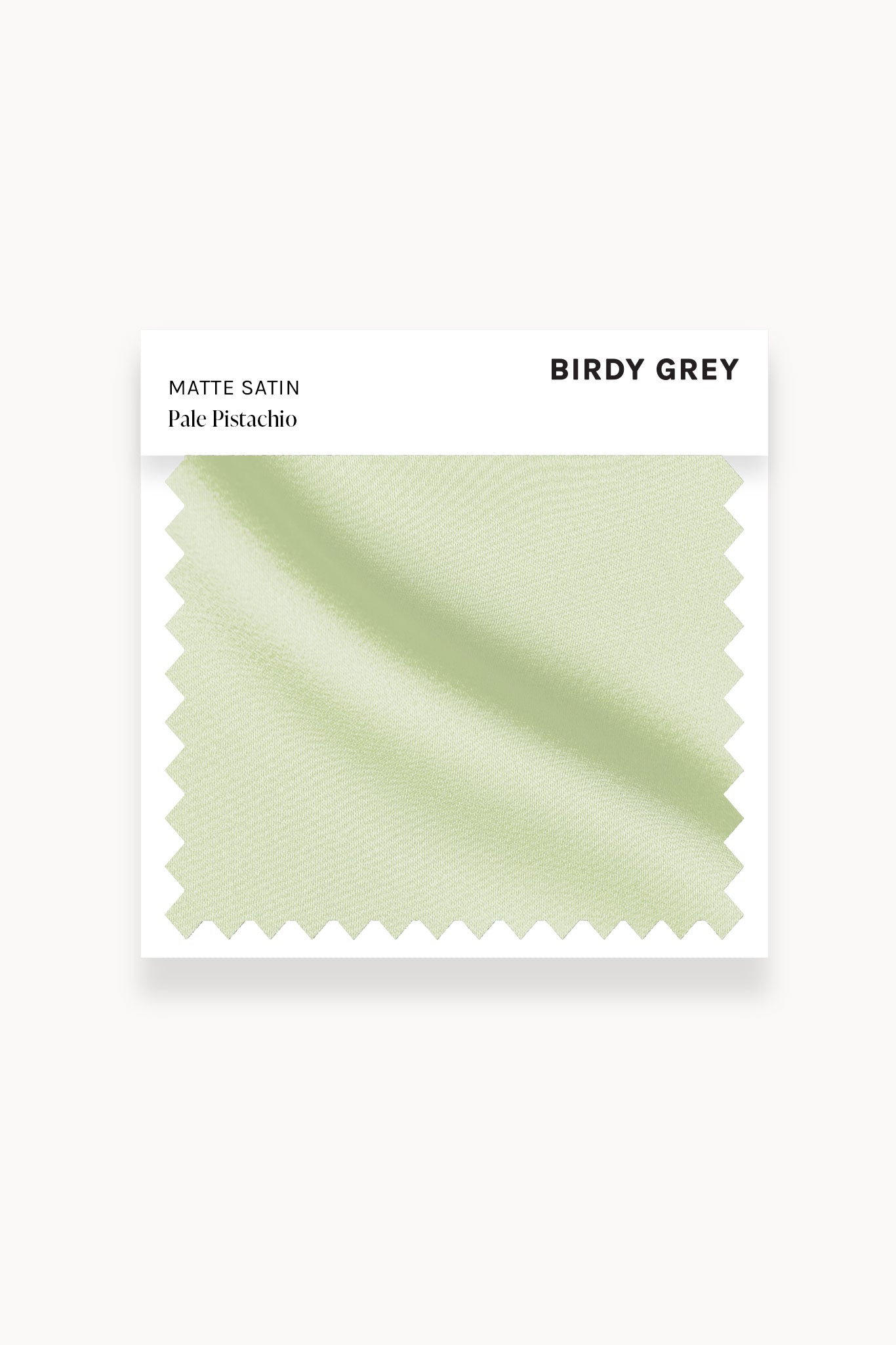 Pale Pistachio Matte Satin Swatch by Birdy Grey