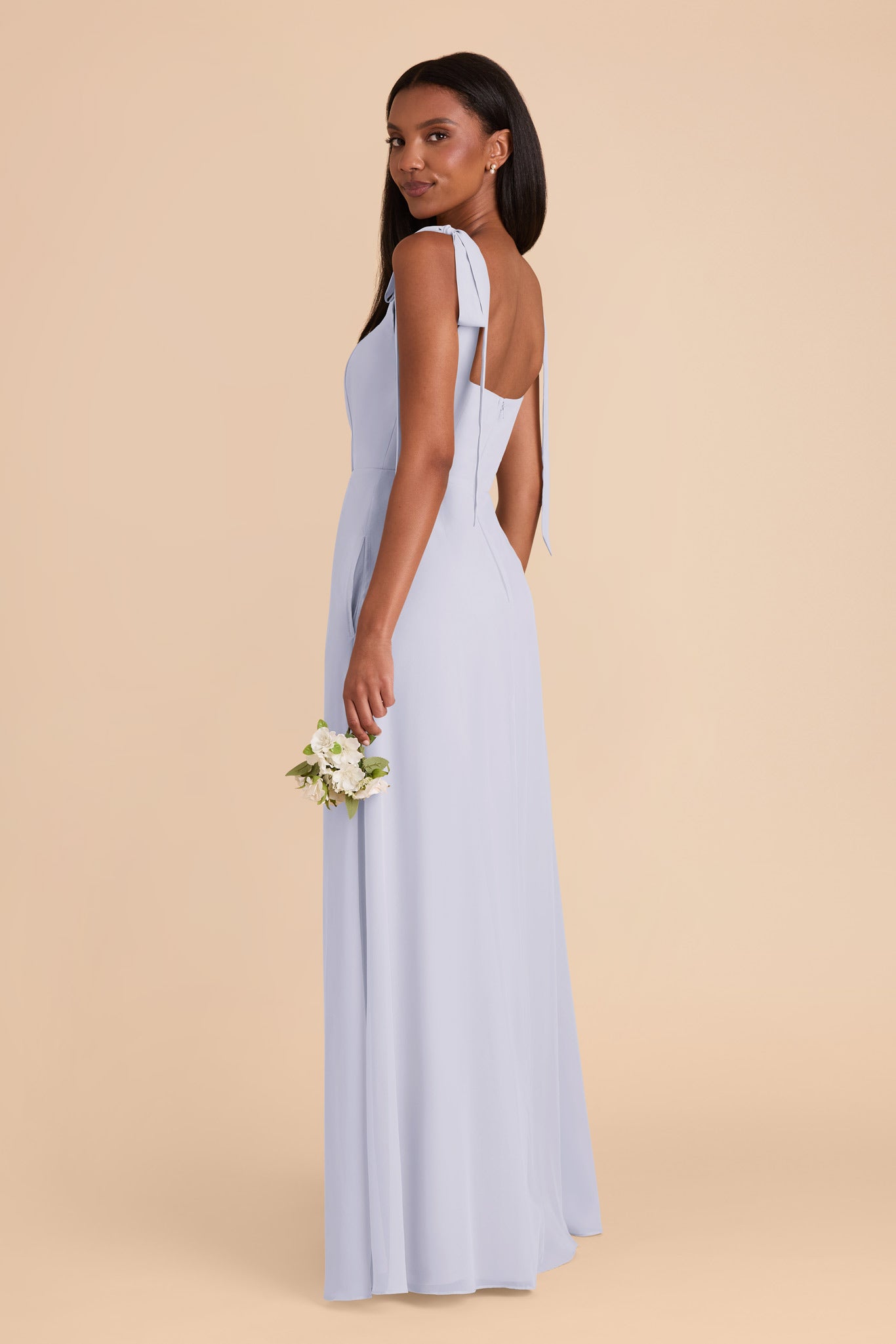 Periwinkle Blue Alex Convertible Chiffon Dress by Birdy Grey