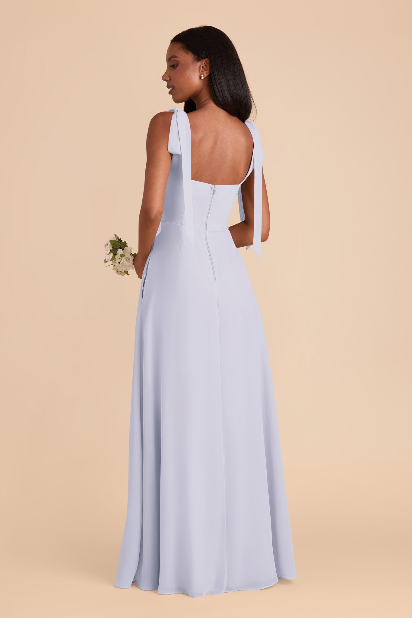 Periwinkle Blue Alex Convertible Chiffon Dress by Birdy Grey