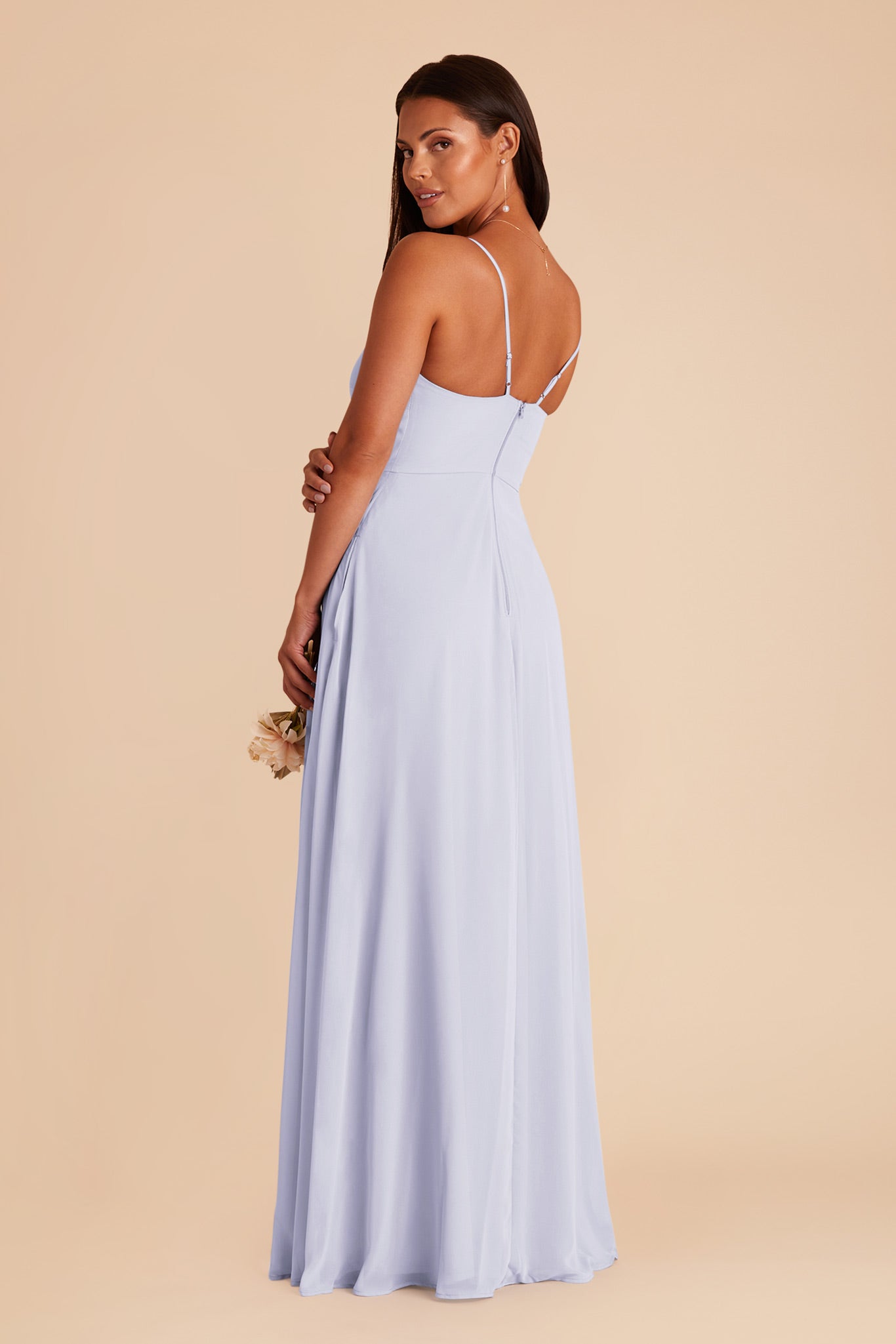 Periwinkle Blue Theresa Chiffon Dress by Birdy Grey