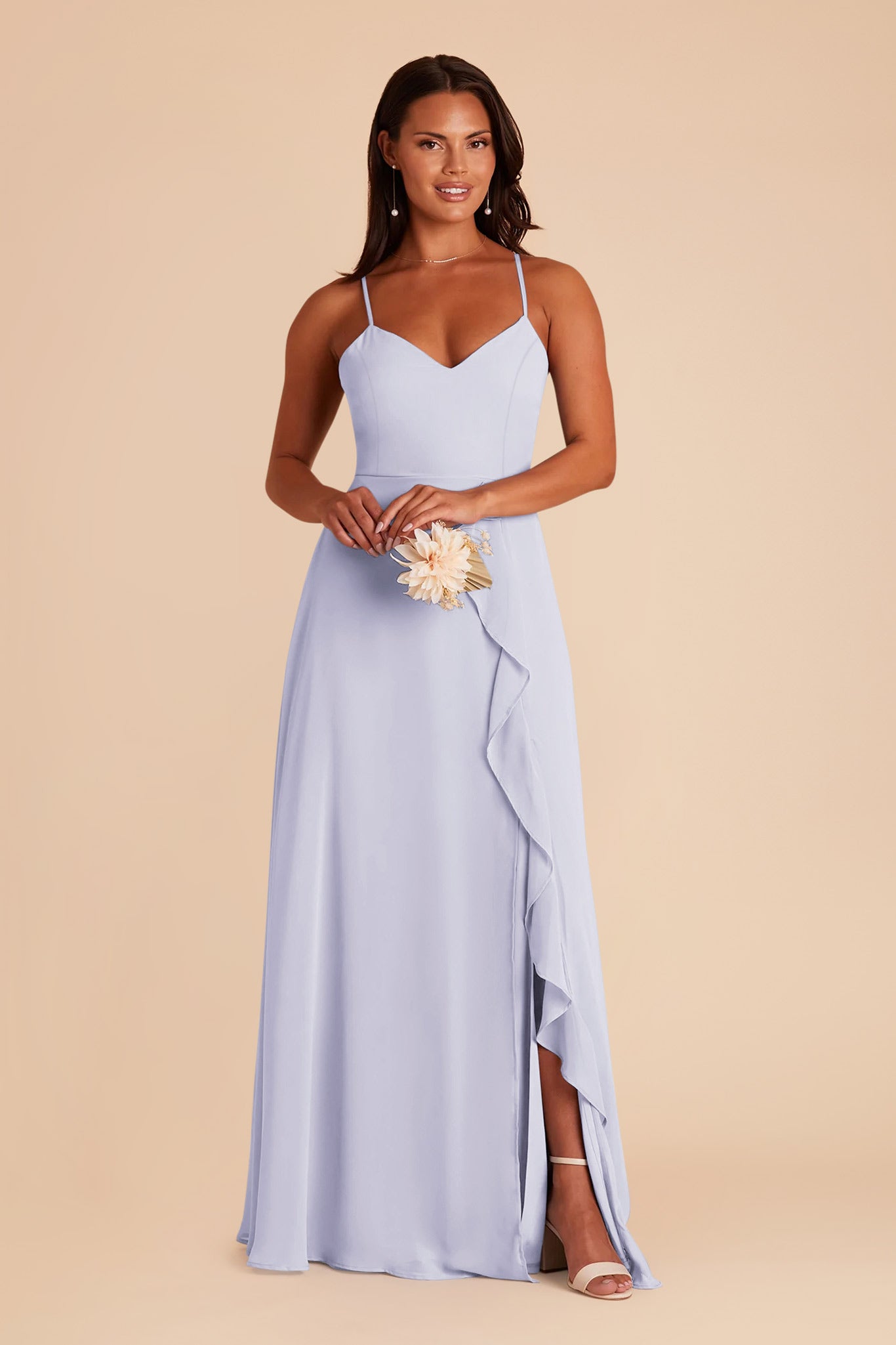 Periwinkle Blue Theresa Chiffon Dress by Birdy Grey