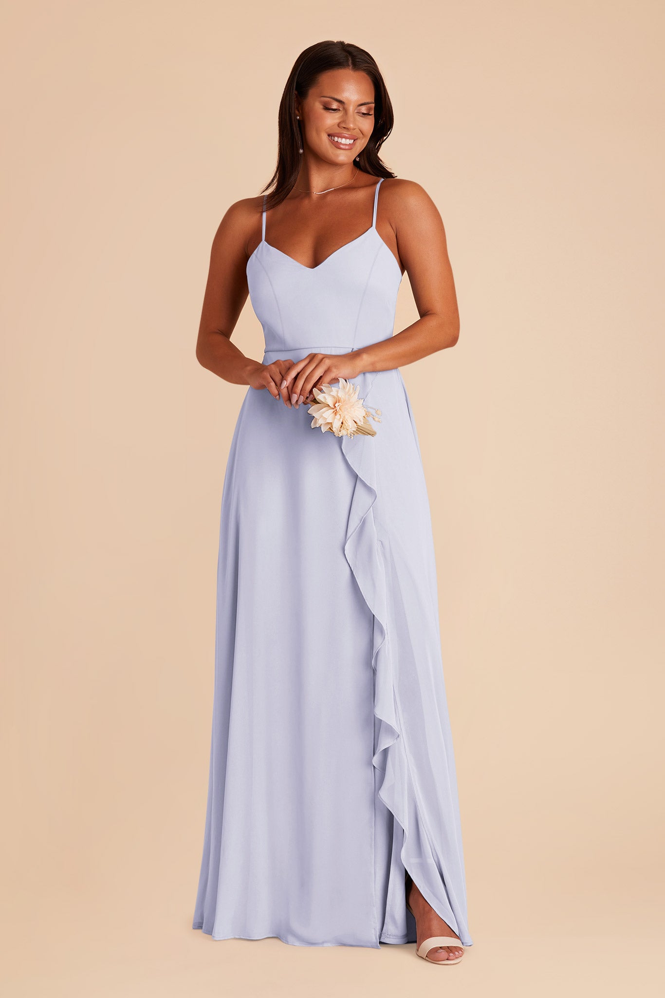 Periwinkle Blue Theresa Chiffon Dress by Birdy Grey