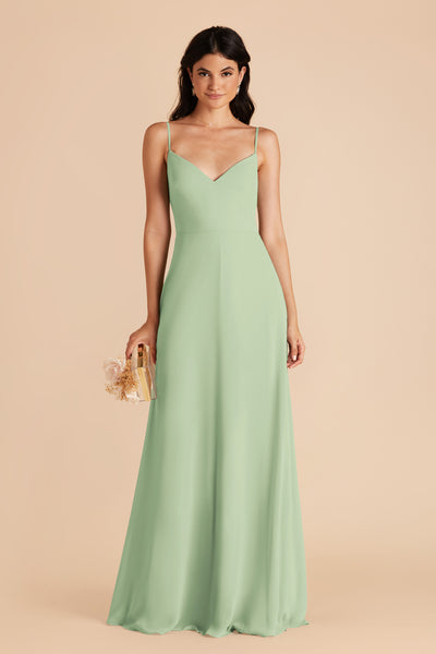 Pistachio Devin Convertible Chiffon Dress by Birdy Grey