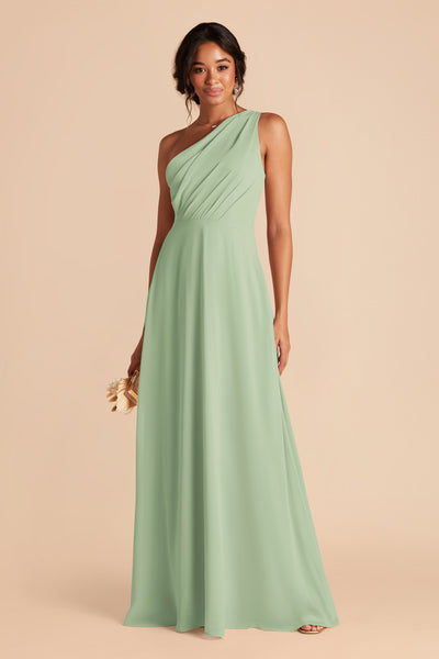 Pistachio Kira Chiffon Dress by Birdy Grey