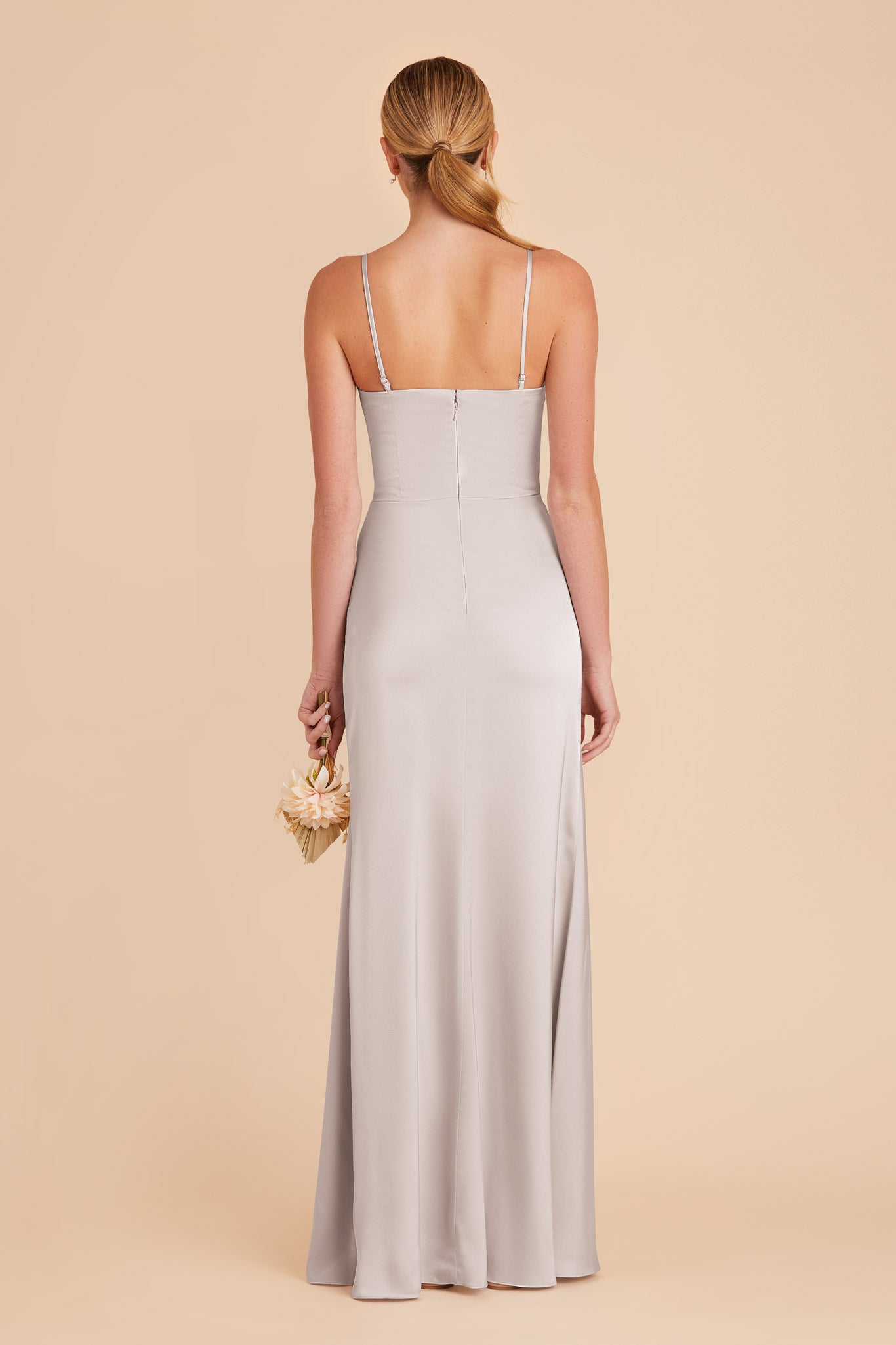 Platinum Anne Matte Satin Dress by Birdy Grey