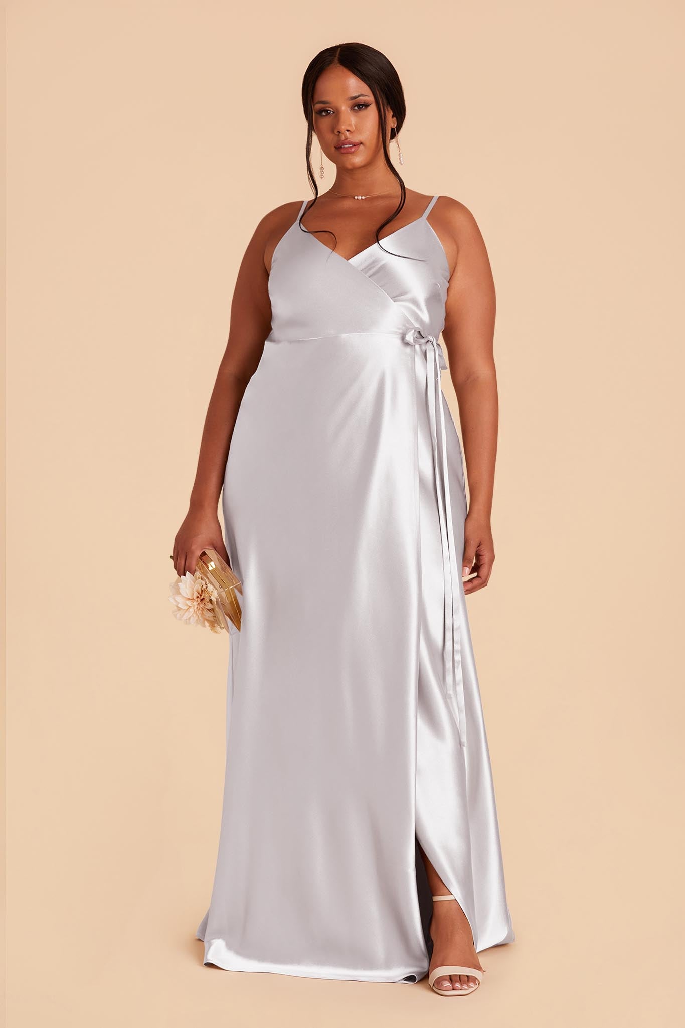 Platinum Silver Bridesmaids Dresses